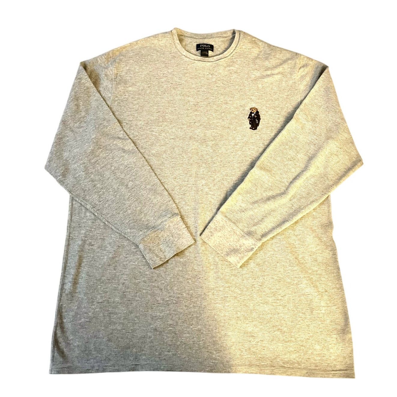 Ralph Lauren Polo Ralph Lauren Men's Gray Polo Bear 4XL Waffle Knit Size US XL / EU 56 / 4 - 4 Thumbnail