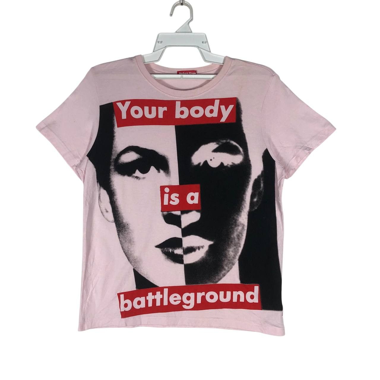 Barbara Kruger Vintage 90's Barbara Kruge Your Body Is a Battleground Tee Size S / US 4 / IT 40 - 1 Thumbnail