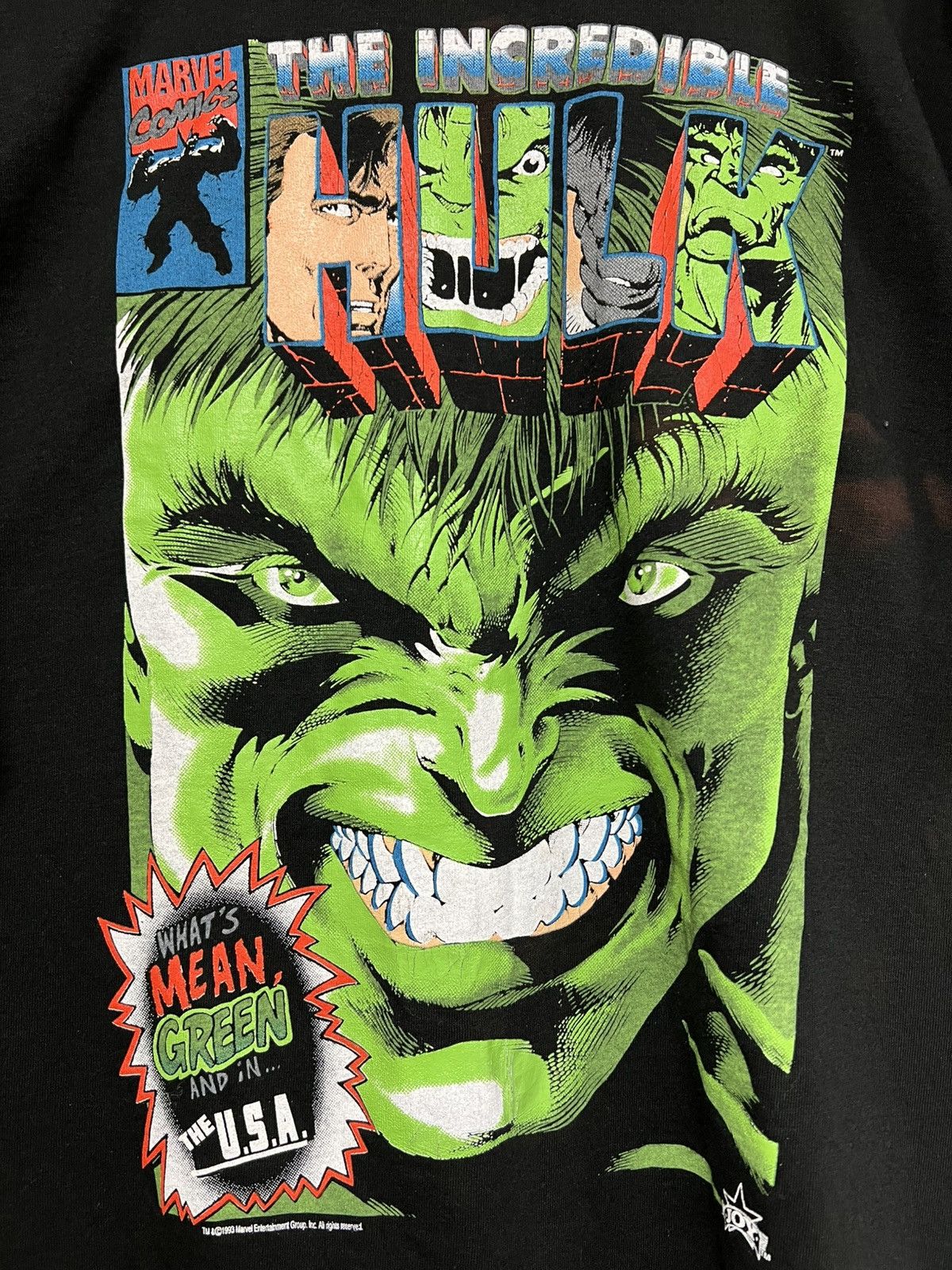 Vintage Vintage Hulk Marvel Comics 1993 Vtg T-Shirt Size US XL / EU 56 / 4 - 6 Thumbnail