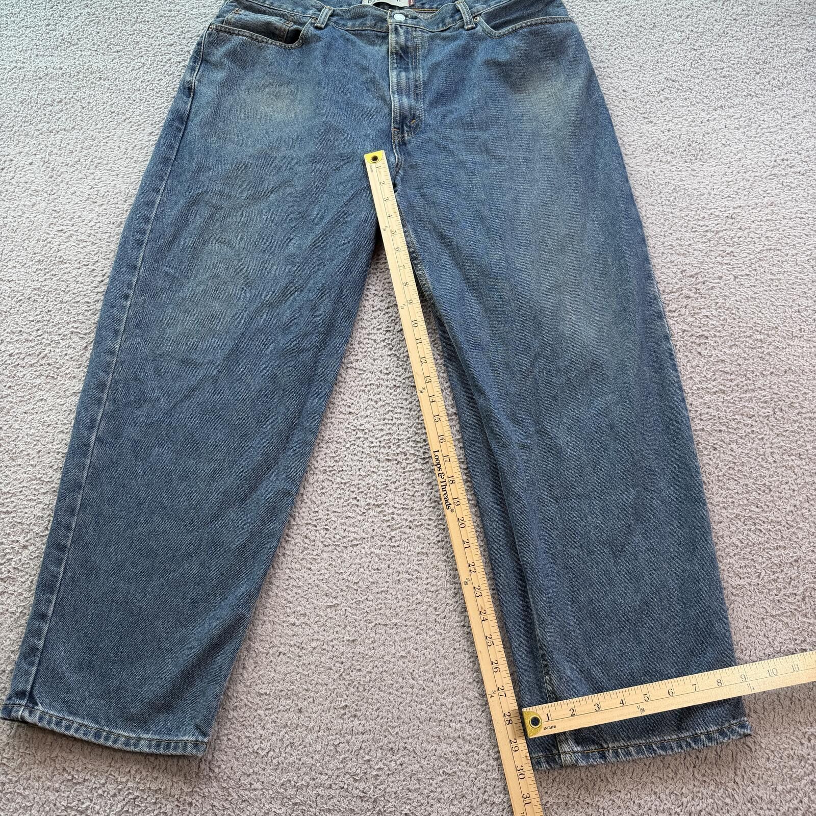 Levi's Vintage Y2K Levi’s 560 Baggy Jeans Light Wash Loose 40x30 Size US 40 / EU 56 - 4 Thumbnail