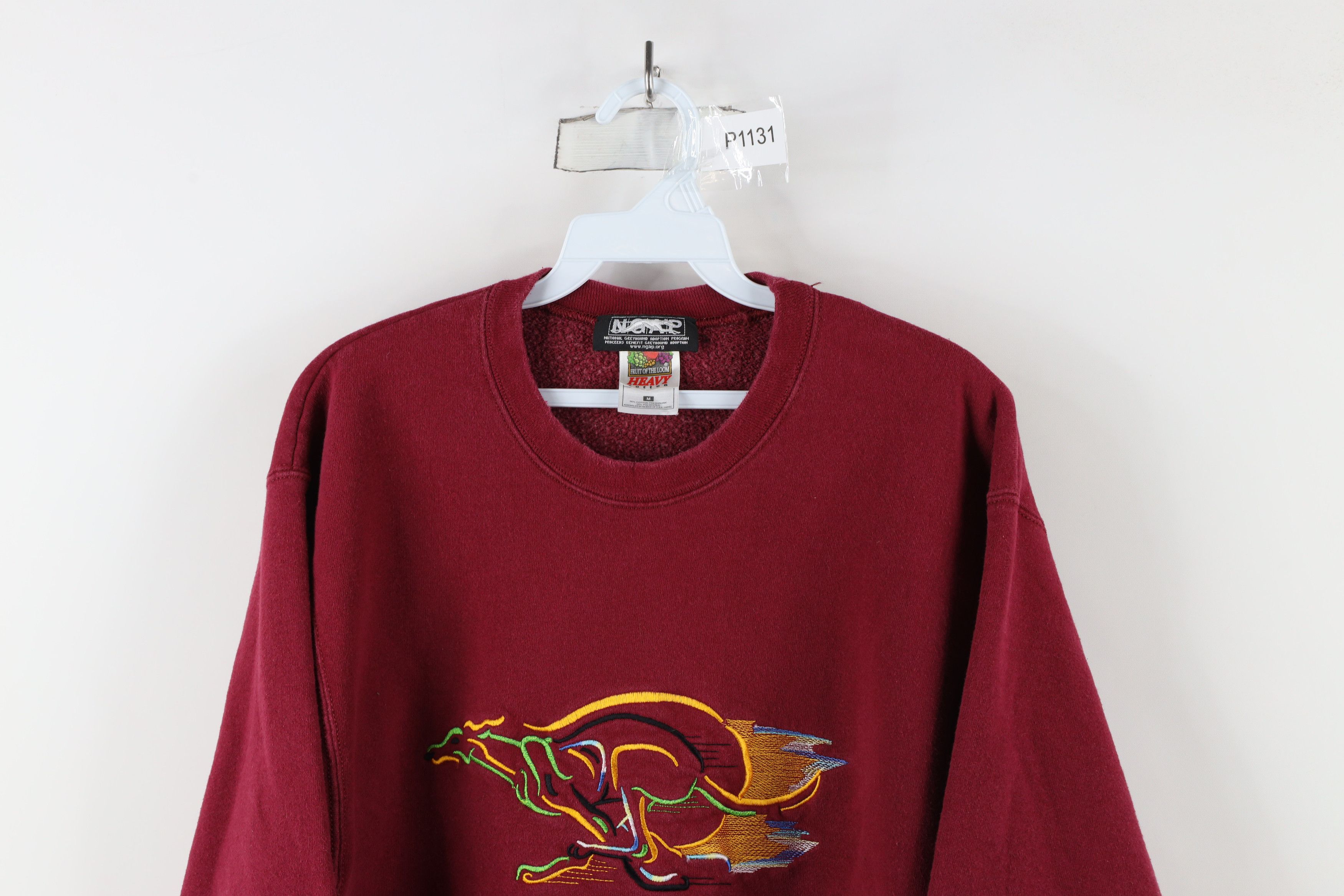 Vintage Vintage 90s Greyhound Adoption Program Dog Sweatshirt Size M / US 6-8 / IT 42-44 - 2 Thumbnail