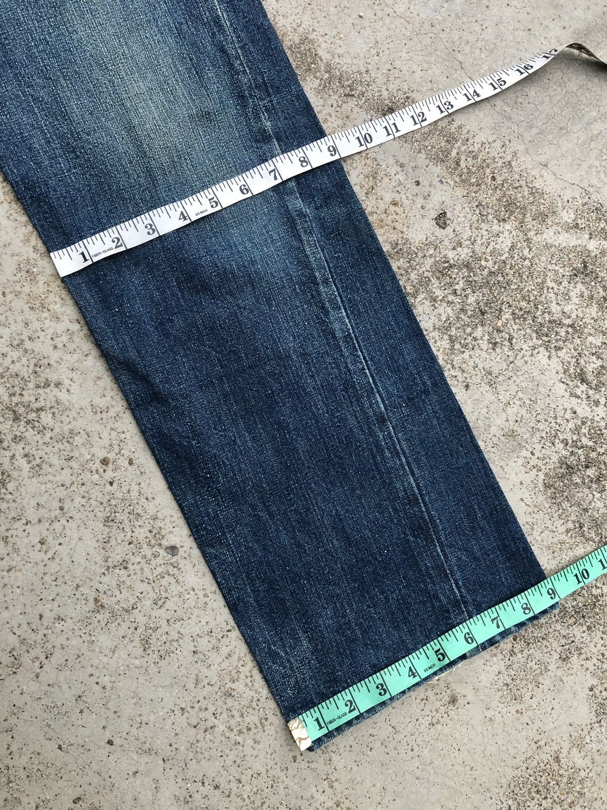 Japanese Brand WIDE LEG SELVEDGE THE NINE HEADS DENIM Size US 31 - 10 Thumbnail