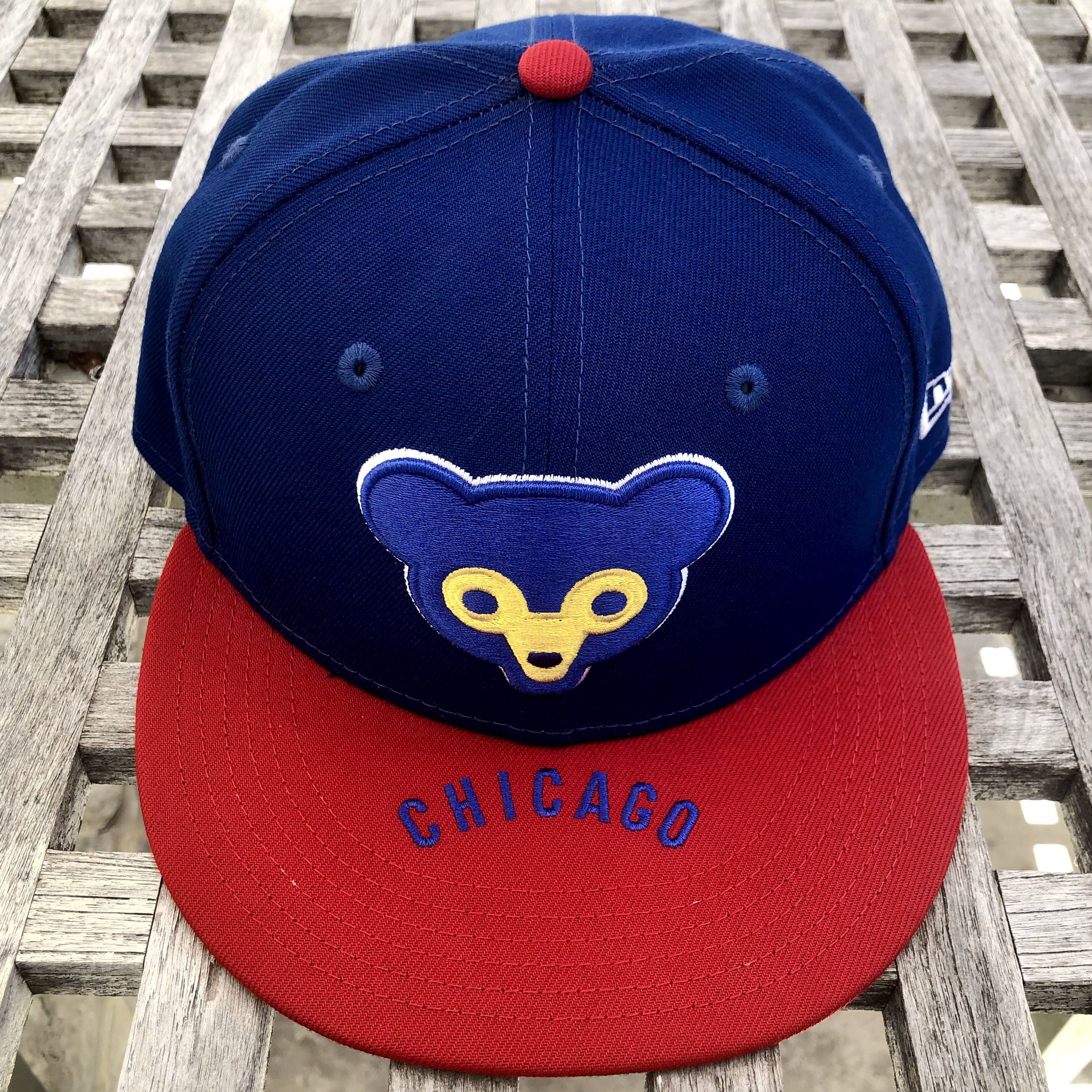 New Era Chicago Cubs Bear Face Cooperstown 59FIFTY Fitted Hat 7 1/8 Size ONE SIZE - 1 Thumbnail
