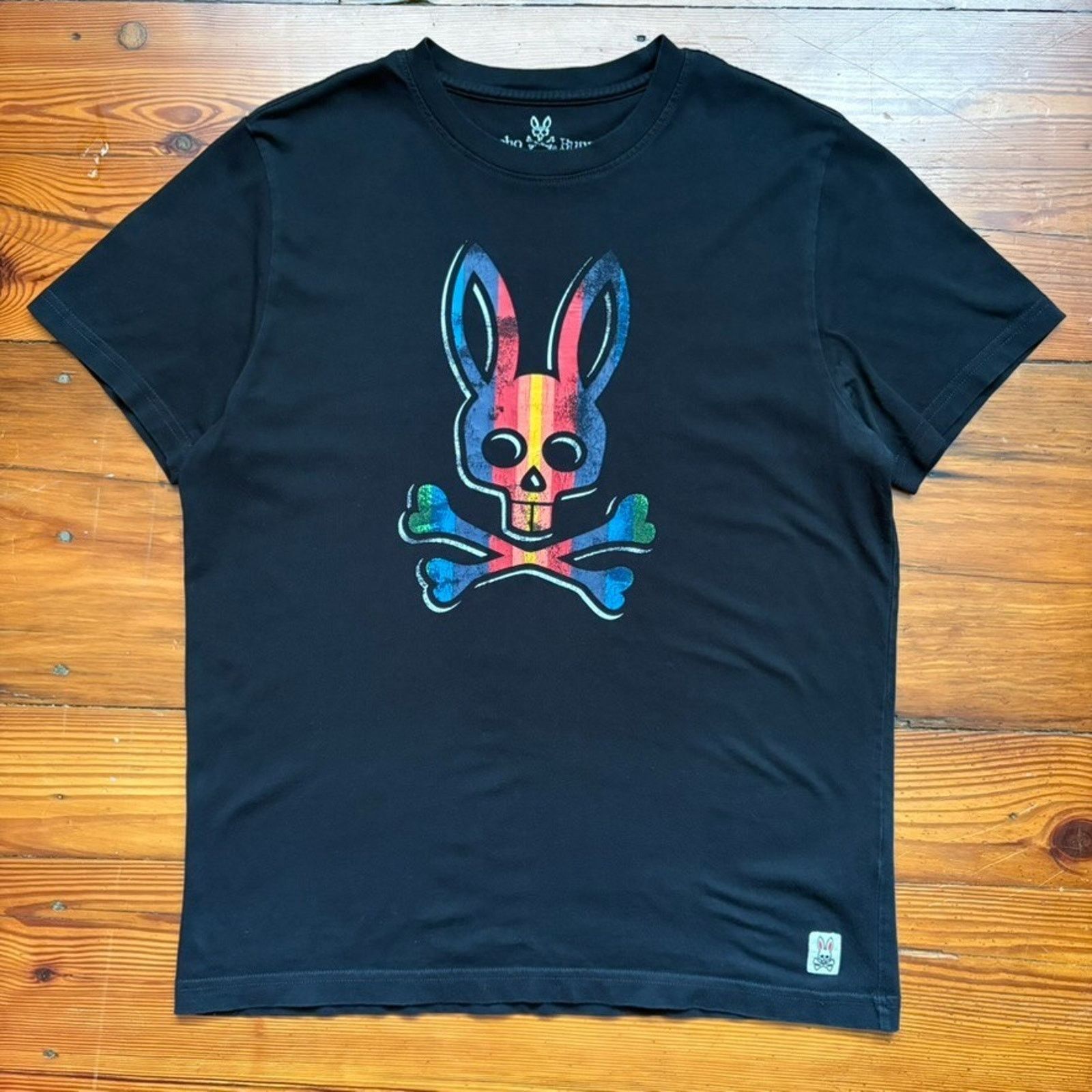 Psycho Bunny Psycho Bunny T-Shirt Men's Size 4 M Black Graphic Pima Size US M / EU 48-50 / 2 - 1 Thumbnail