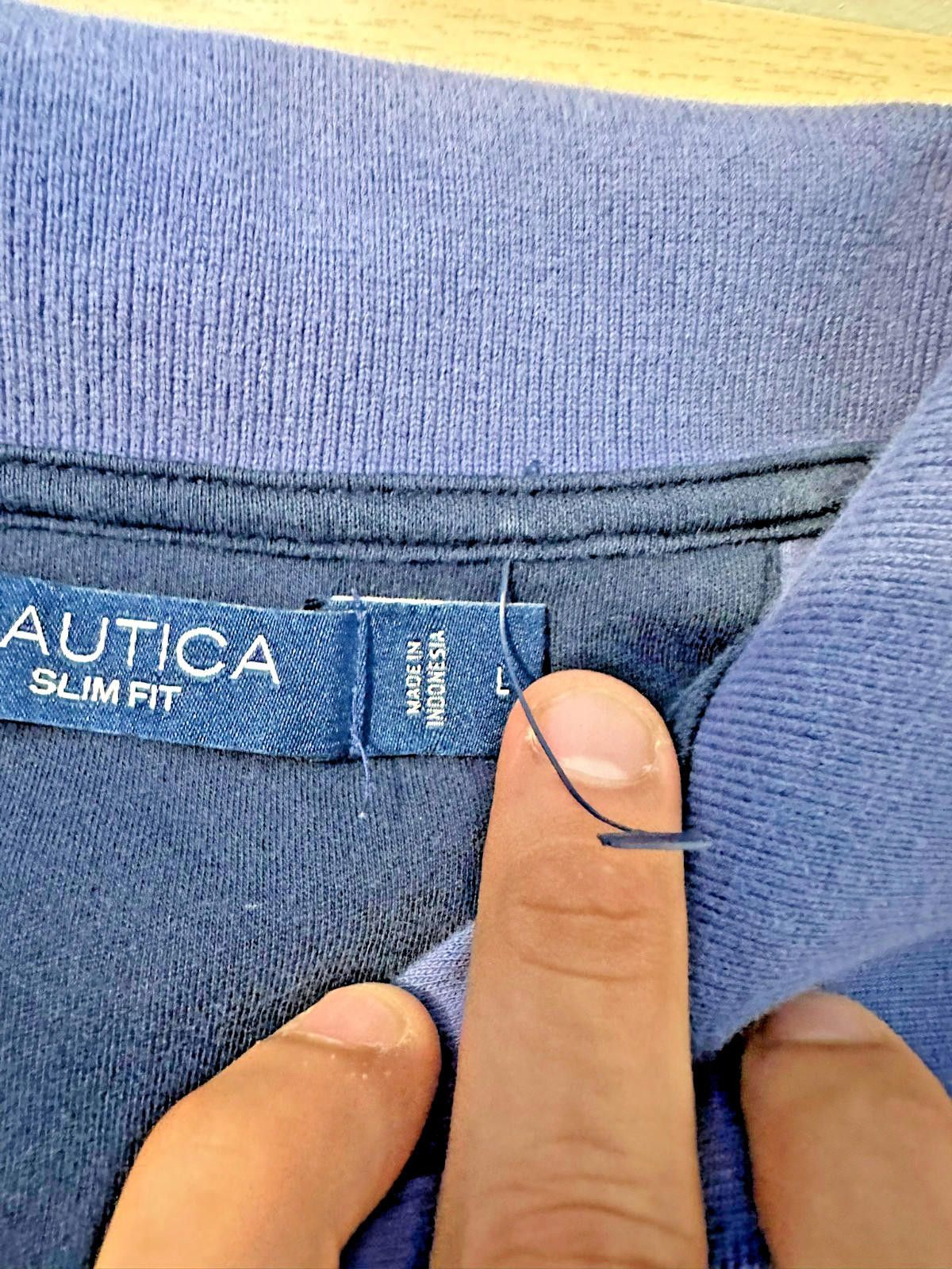 Nautica NAUTICA Slim Fit Polo Navy Blue, Men's Size Large Size US L / EU 52-54 / 3 - 9 Thumbnail