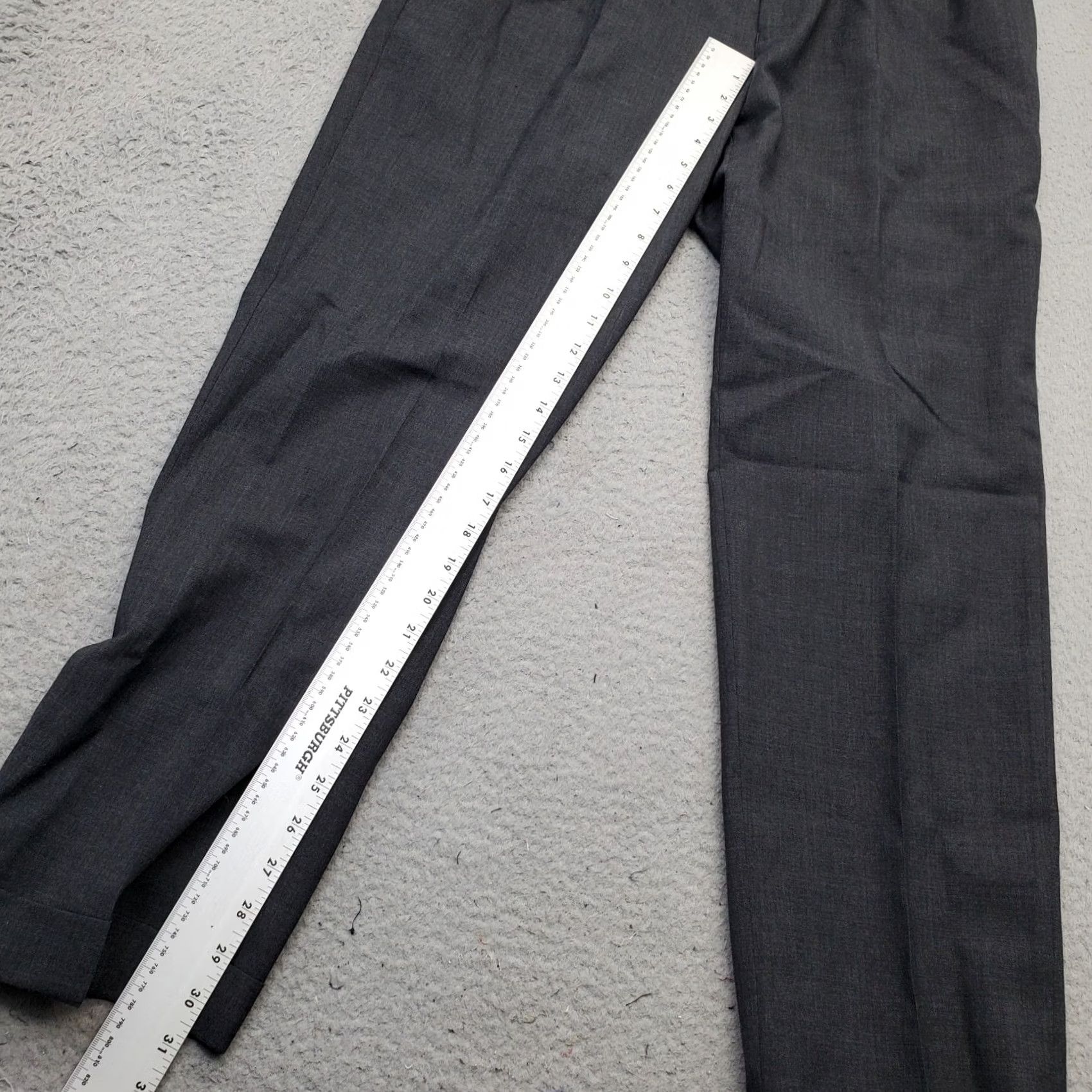 Ralph Lauren Lauren Ralph Lauren Dress Pants Mens 35x30 Charcoal Formal Classic Total Comfort Dress Pants Mens 35 Charcoal Gray Leather? Size US 35 - 4 Thumbnail