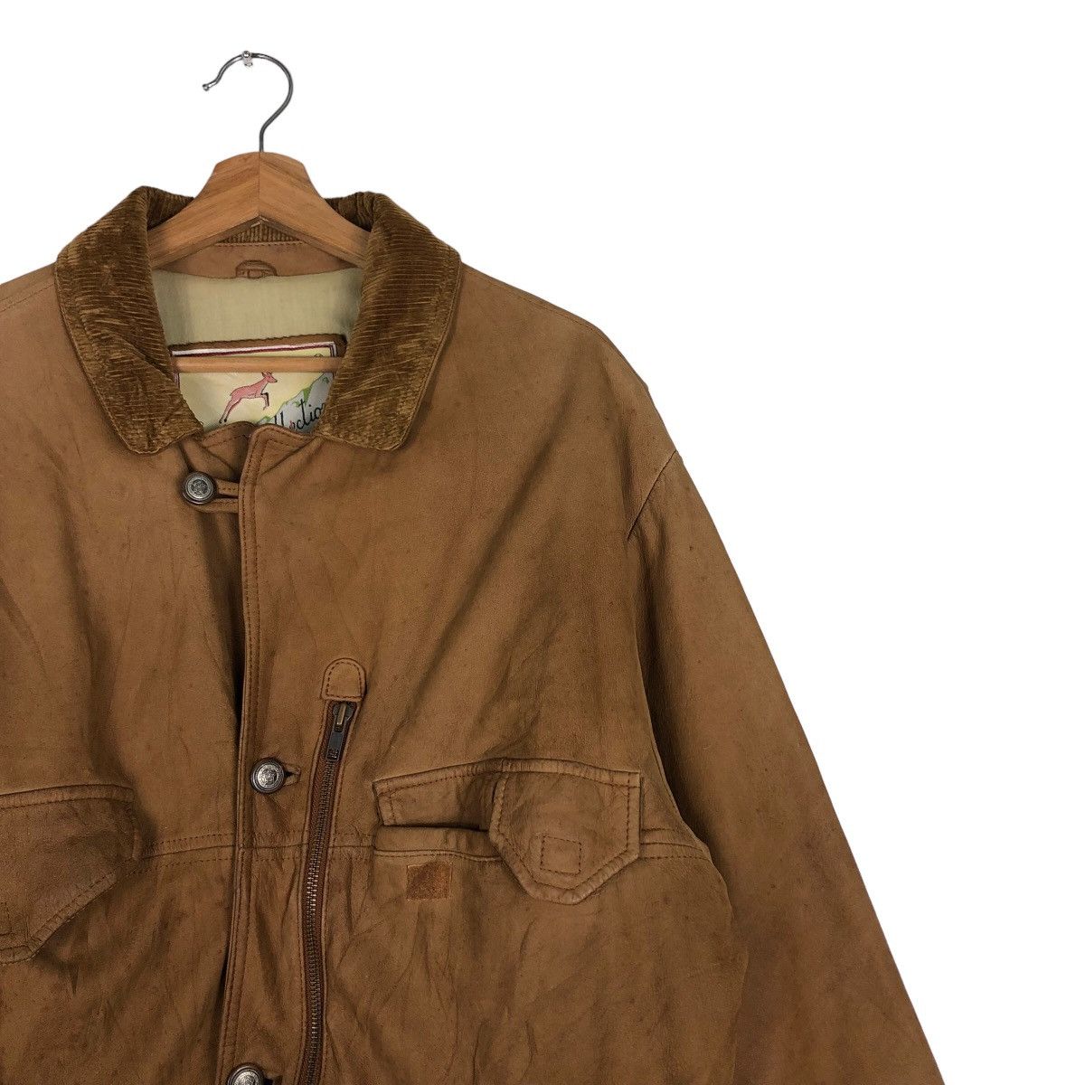 Japanese Brand 🔥Vintage Genuine Leather Jacket Mitsumine Issey Miyake Size US M / EU 48-50 / 2 - 6 Thumbnail