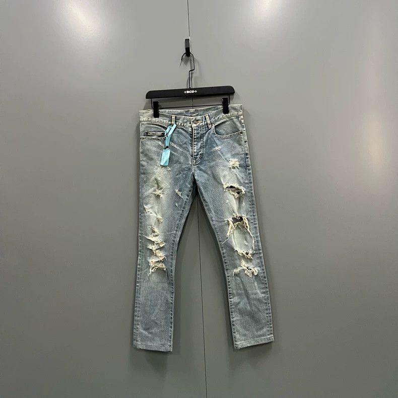 Saint Laurent Paris Saint Laurent Paris Washed denim jeans-2505 Size US 30 / EU 46 - 1 Thumbnail
