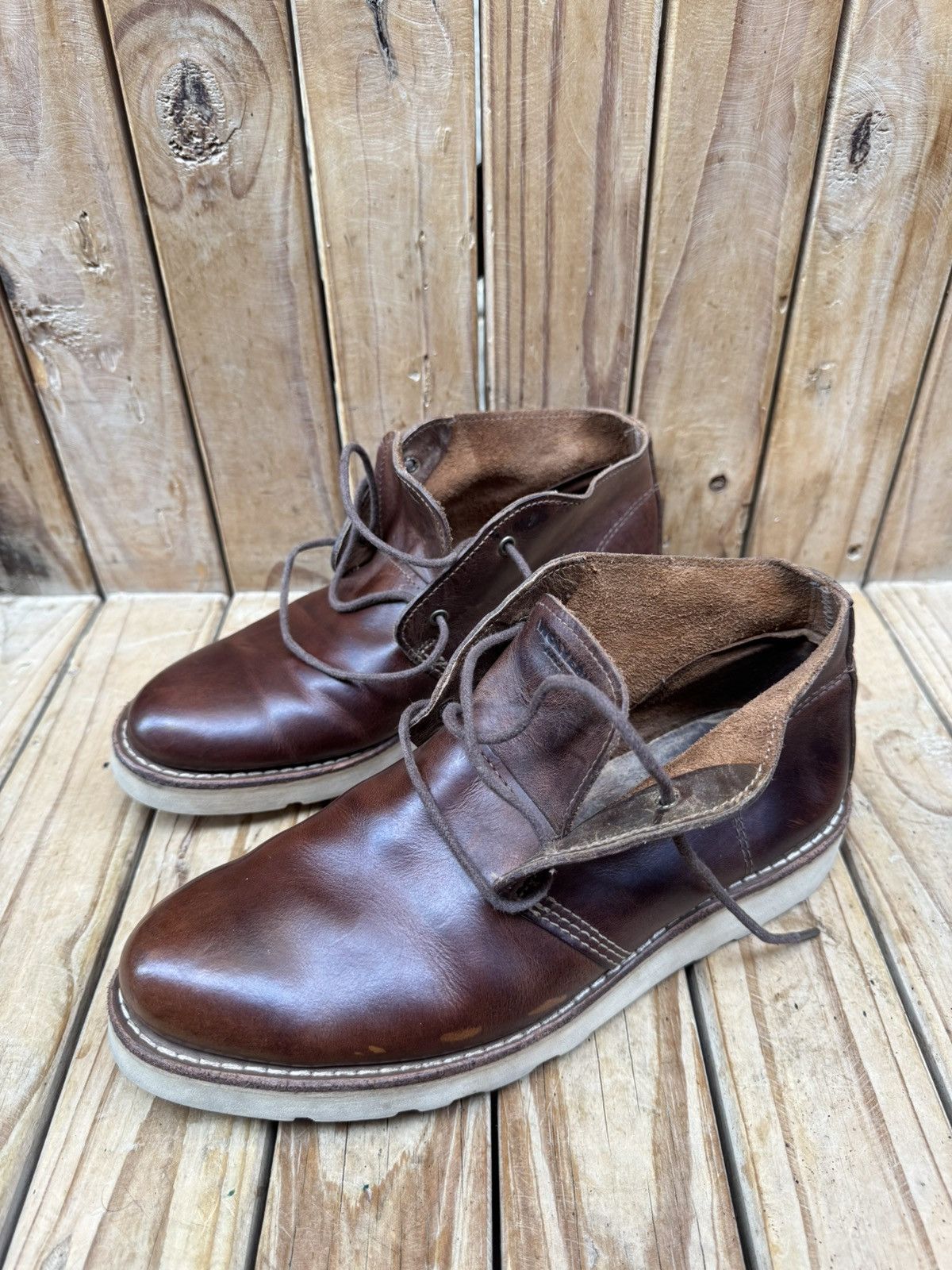 Wolverine Wolverine brown Men’s Chukka leather boots sz US 8 M UK 7 Size US 8 / EU 41 - 22 Thumbnail