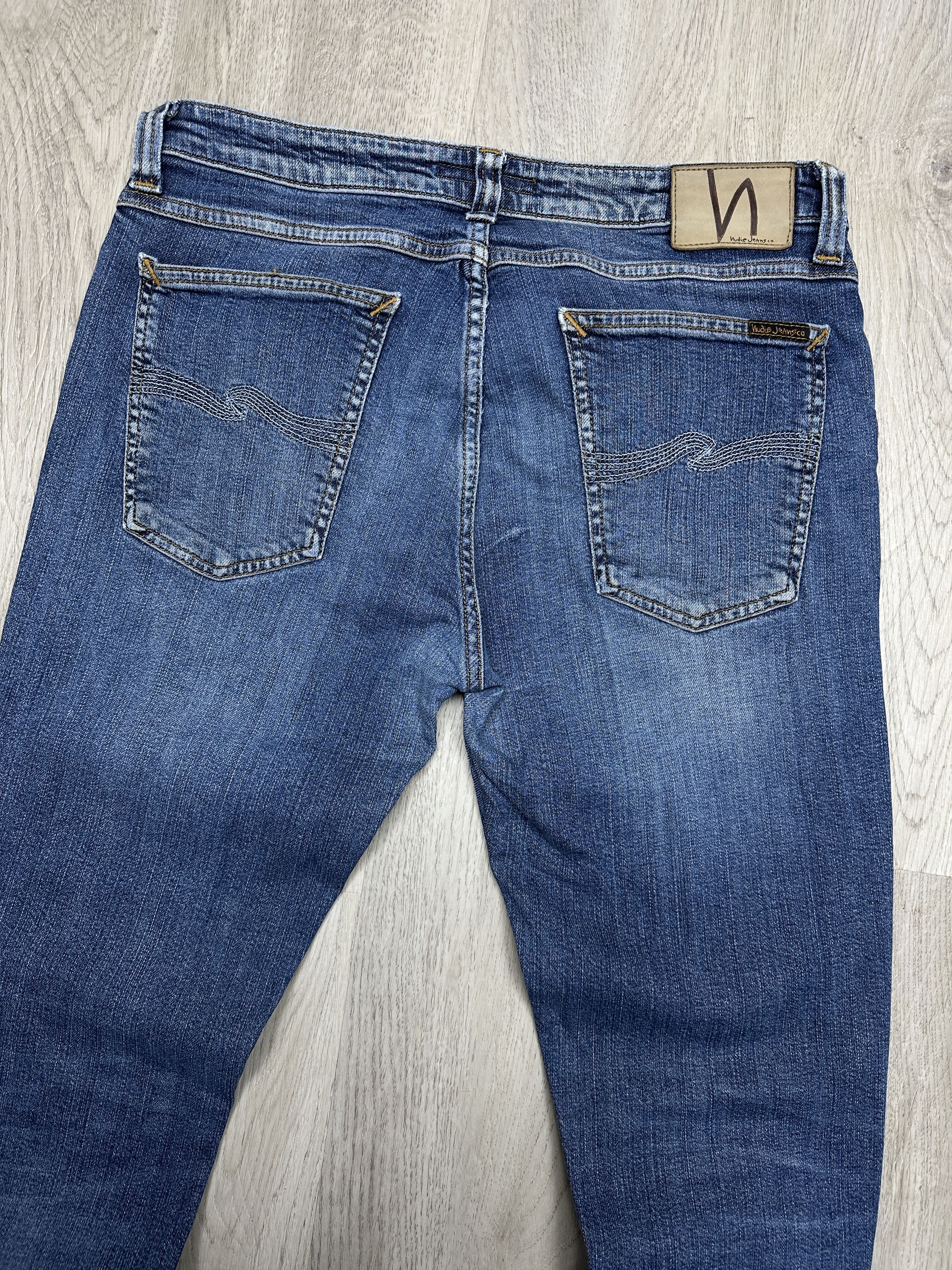 Nudie Jeans Nudie Jeans Skinny Lin Mens Denim Pants Size US 33 - 2 Thumbnail