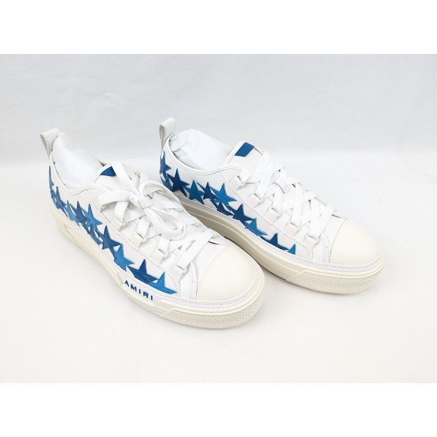 Amiri o1rshd1 Stars Court Low-Top Sneakers in Blue Size US 10 / EU 43 - 15 Thumbnail