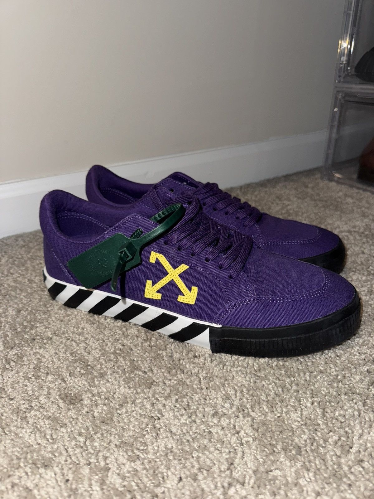 Off White Purple Vulcanized Low