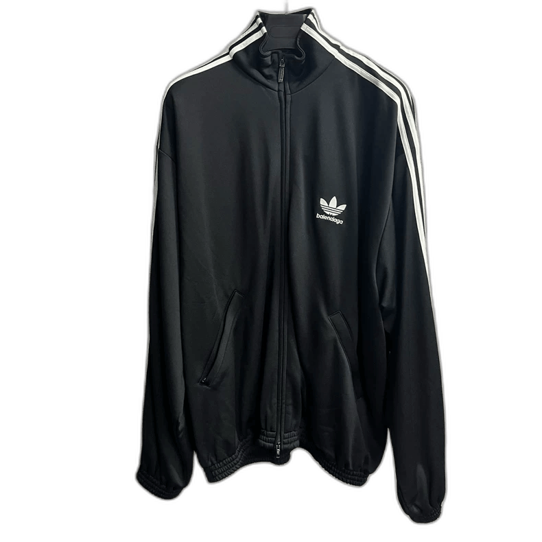 Balenciaga Balenciaga Black Sports Jacket with Stripes-yf Size US S / EU 44-46 / 1 - 1 Thumbnail