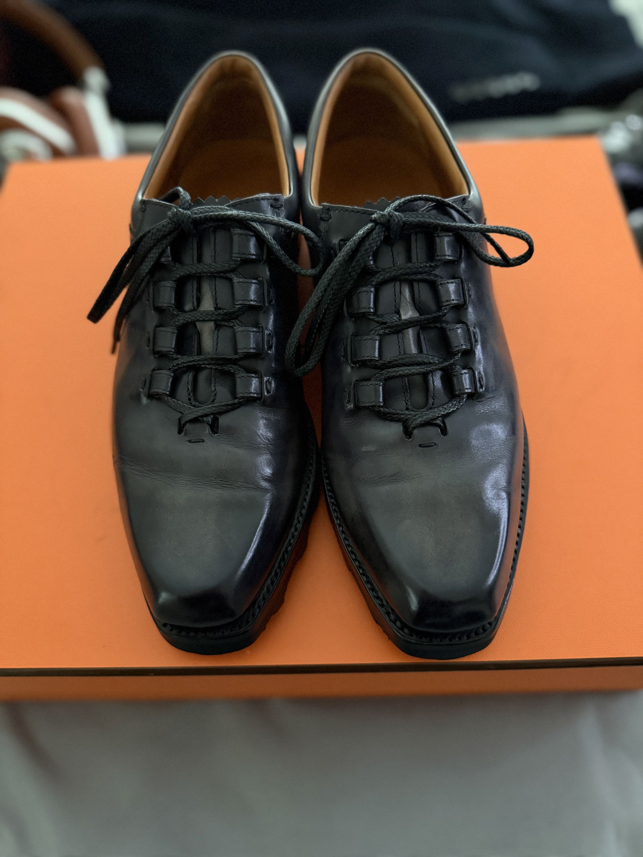 Berluti Coveted Rare $2,500 Stunning Burnished Patina Godly Details Size US 7.5 / EU 40-41 - 21 Thumbnail