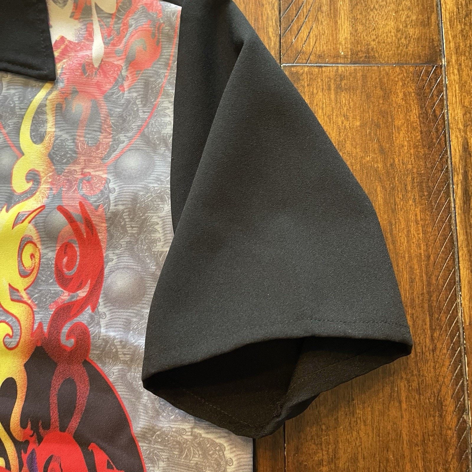 Vintage Vtg WD Sportswear Shirt L Liquid Chinese Print Skater 90s* Size US L / EU 52-54 / 3 - 5 Thumbnail