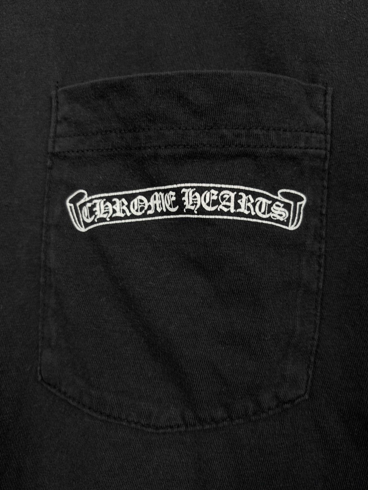 Chrome Hearts Chrome Hearts Vintage Staff Cross Logo Longsleeve Tshirt Size US XL / EU 56 / 4 - 9 Thumbnail