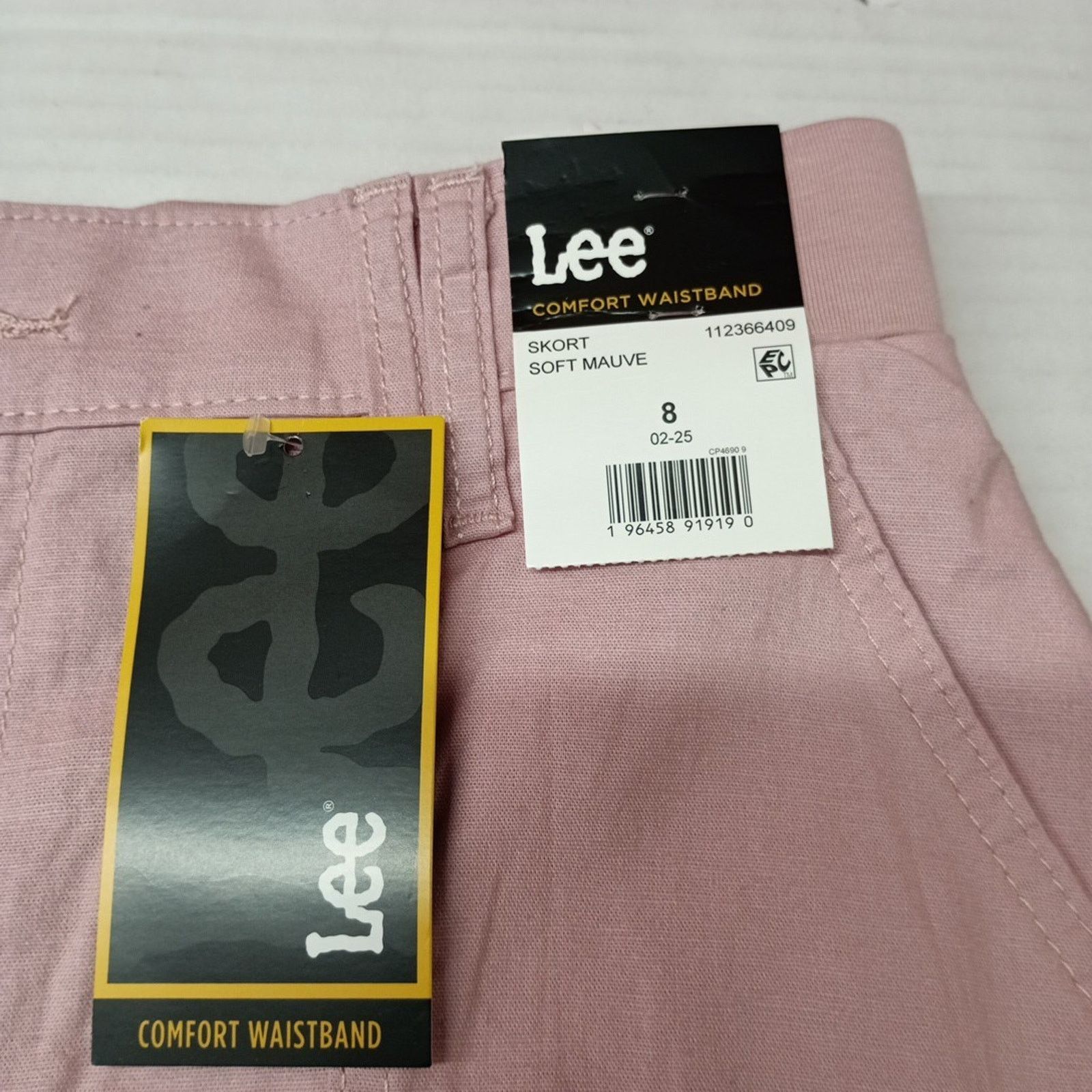 Lee Lee Womens Skort Size 8 Comfort Stretch Waistband Soft Mauve Size 30" / US 8 / IT 44 - 2 Thumbnail