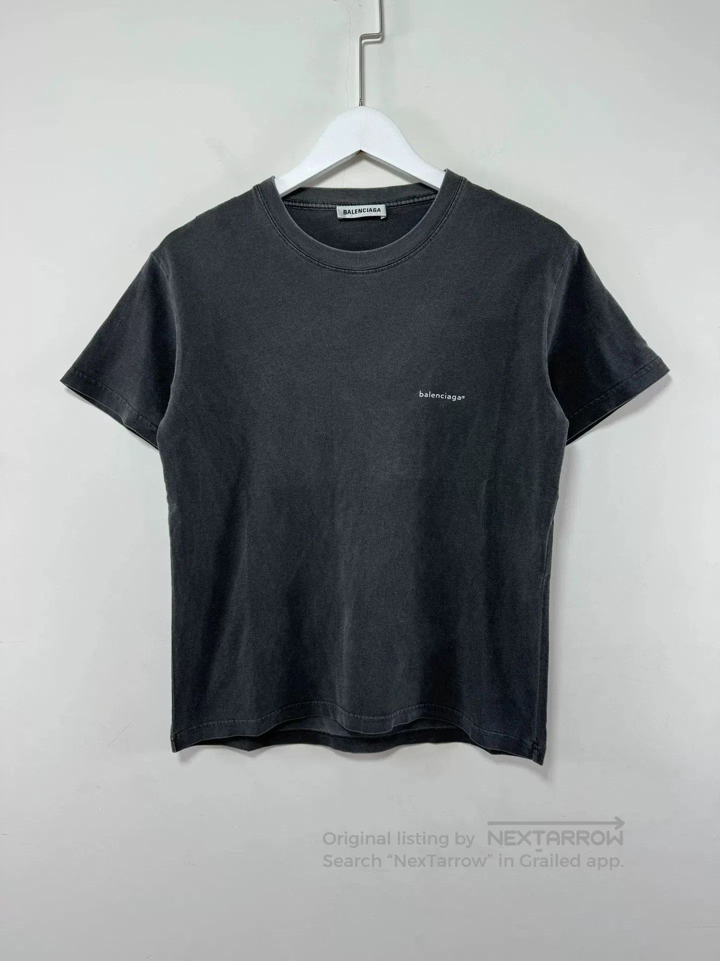 Balenciaga Balenciaga Small Logo Wash Tee Size M. Size US M / EU 48-50 / 2 - 1 Thumbnail