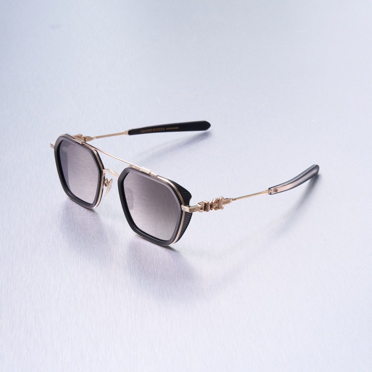 Chrome Hearts CHROME HEARTS HOTATION MBK/GP MATTE BLACK PLASTIC SUNGLASSES Size ONE SIZE - 1 Thumbnail