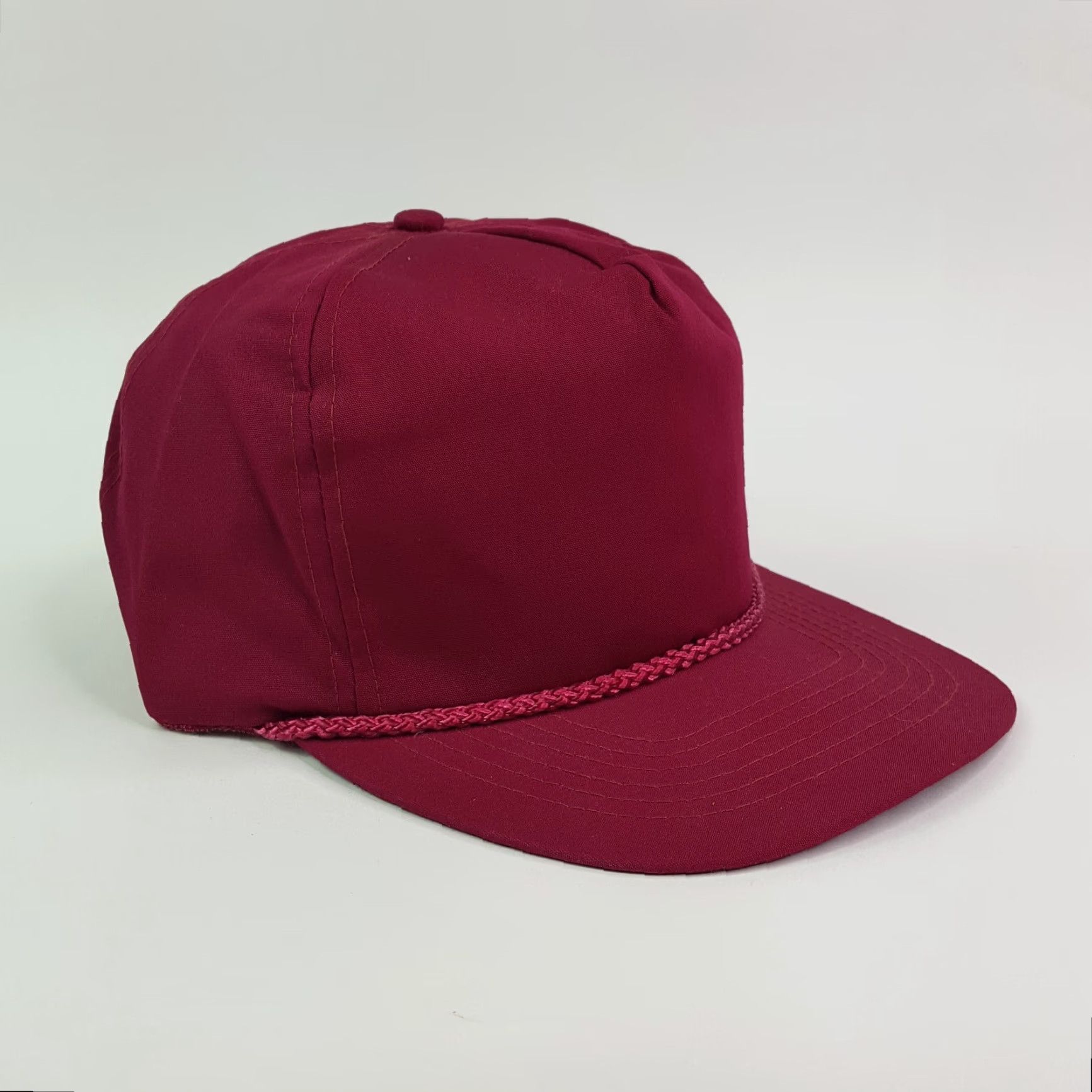 Vintage VINTAGE Otto Trucker Hat Red Adjustable Strap 90s 80s Retro Cap Canvas Nylon Polyester Unisex Mens Hat Size ONE SIZE - 3 Thumbnail