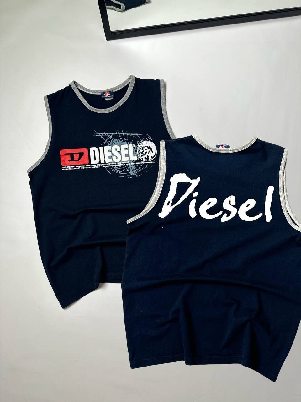 Diesel Vintage Diesel Japanese Tee Big Logo Avant Garde Size US L / EU 52-54 / 3 - 1 Thumbnail