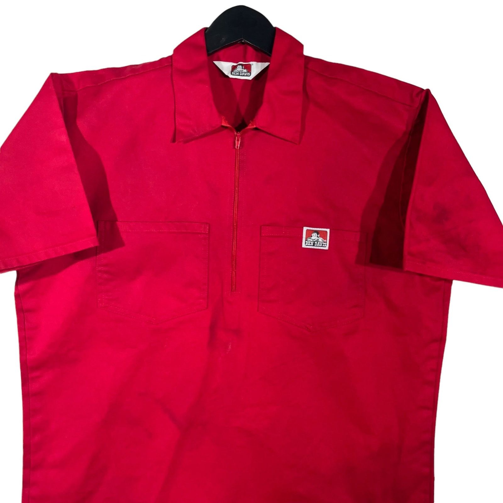 Ben Davis Vintage Ben Davis 1/4 Zip Work Shirt Size US L / EU 52-54 / 3 - 2 Thumbnail