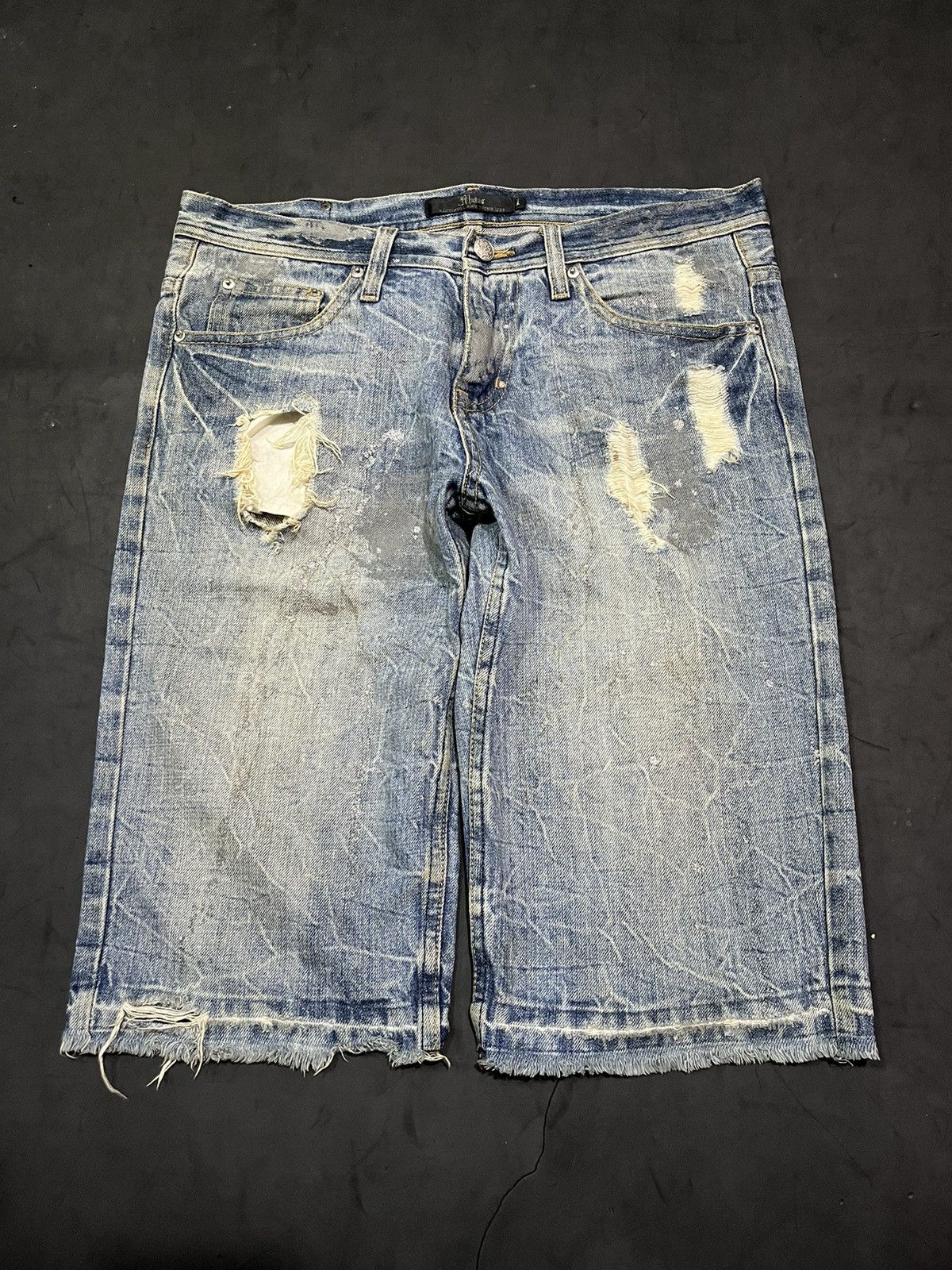 image of Avant Garde Midas Destroy Pants in Blue, Men's (Size 32)