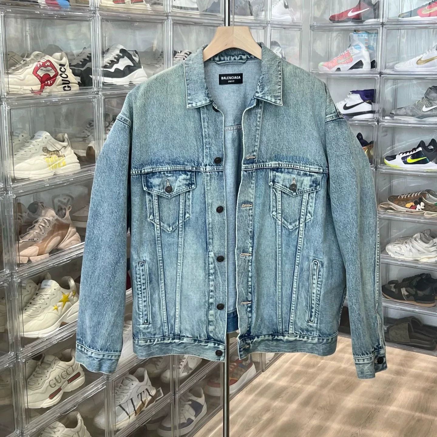 Balenciaga Balenciaga Denim Jacket Outerwear Size US L / EU 52-54 / 3 - 1 Thumbnail
