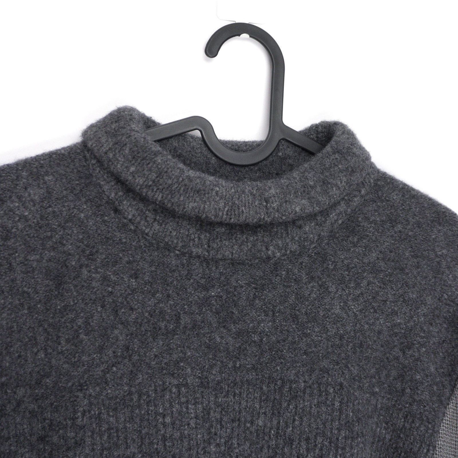 Helmut Lang Vintage Helmut Lang Grey Knit Deconstructed Wool Sweater Size US L / EU 52-54 / 3 - 5 Thumbnail