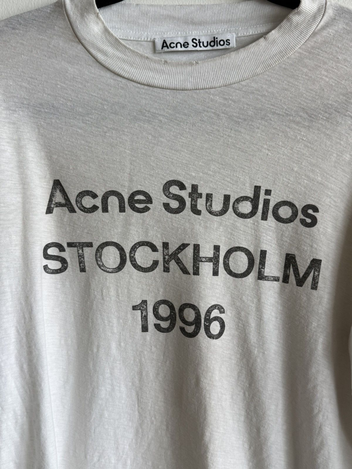 Acne Studios Logo Long Sleeve T-Shirt Size US XXS / EU 40 - 4 Thumbnail