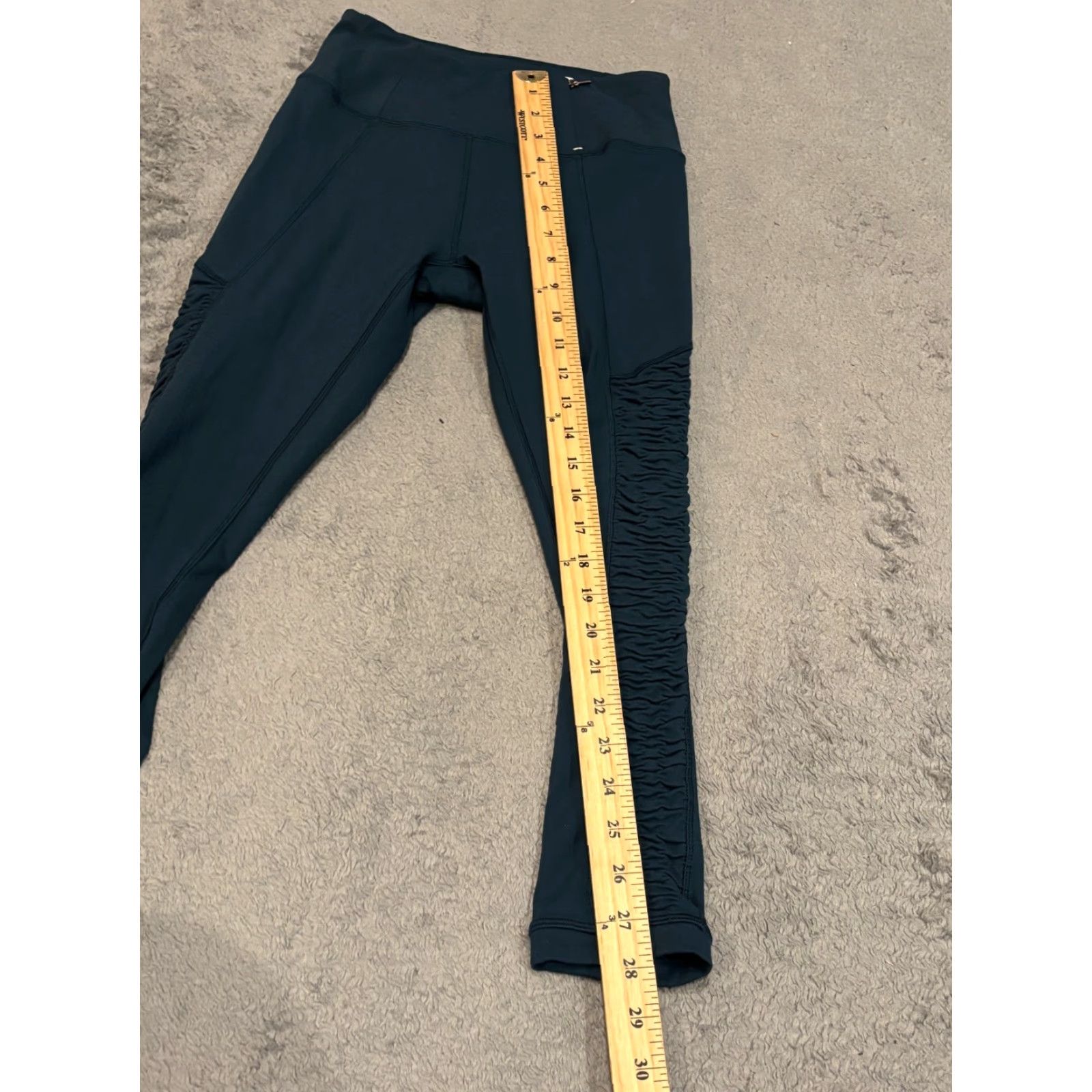 Vintage Calia Stay The Path Leggings Womens XS Dark Green Stretch Compression Yoga Size 26" / US 2 / IT 38 - 4 Thumbnail
