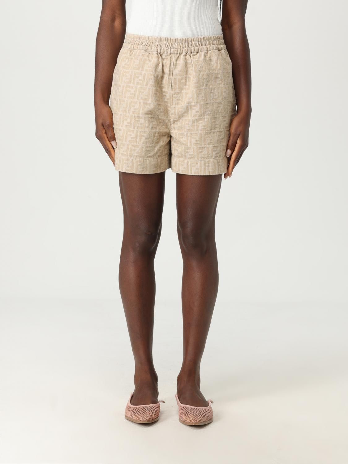 Fendi Fendi Short Woman Beige Size 26" / US 2 / IT 38 - 1 Thumbnail