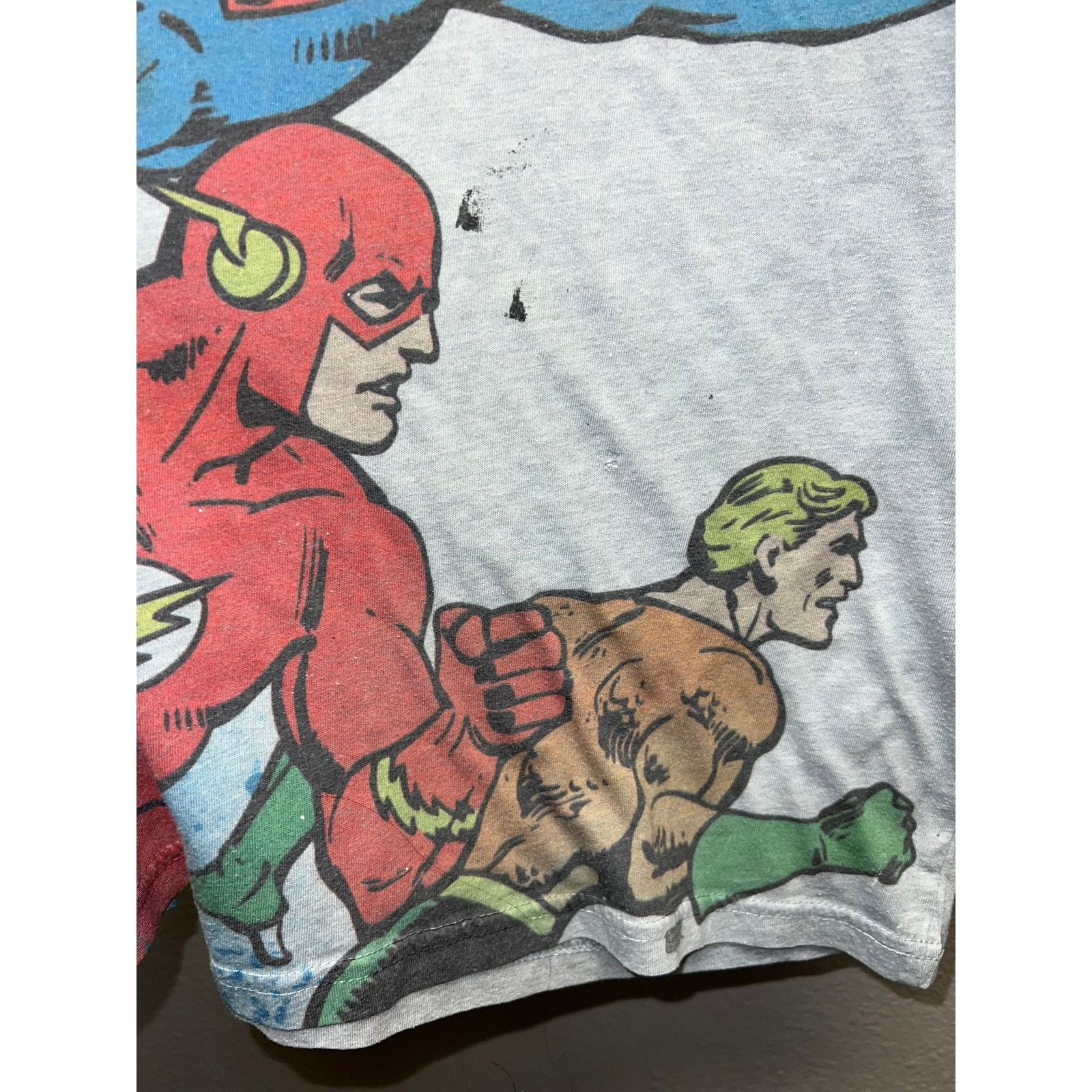 DC Comics Vintage DC Comics Shirt Polyester Superhero Batman Flash M Size US M / EU 48-50 / 2 - 8 Thumbnail