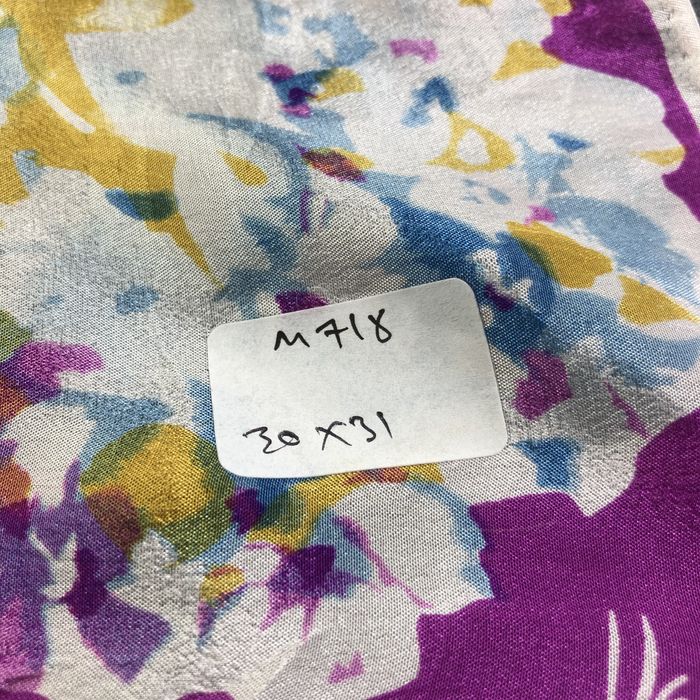 Vintage Vana Vivid Color Floral Silk Scarf M718 | Grailed