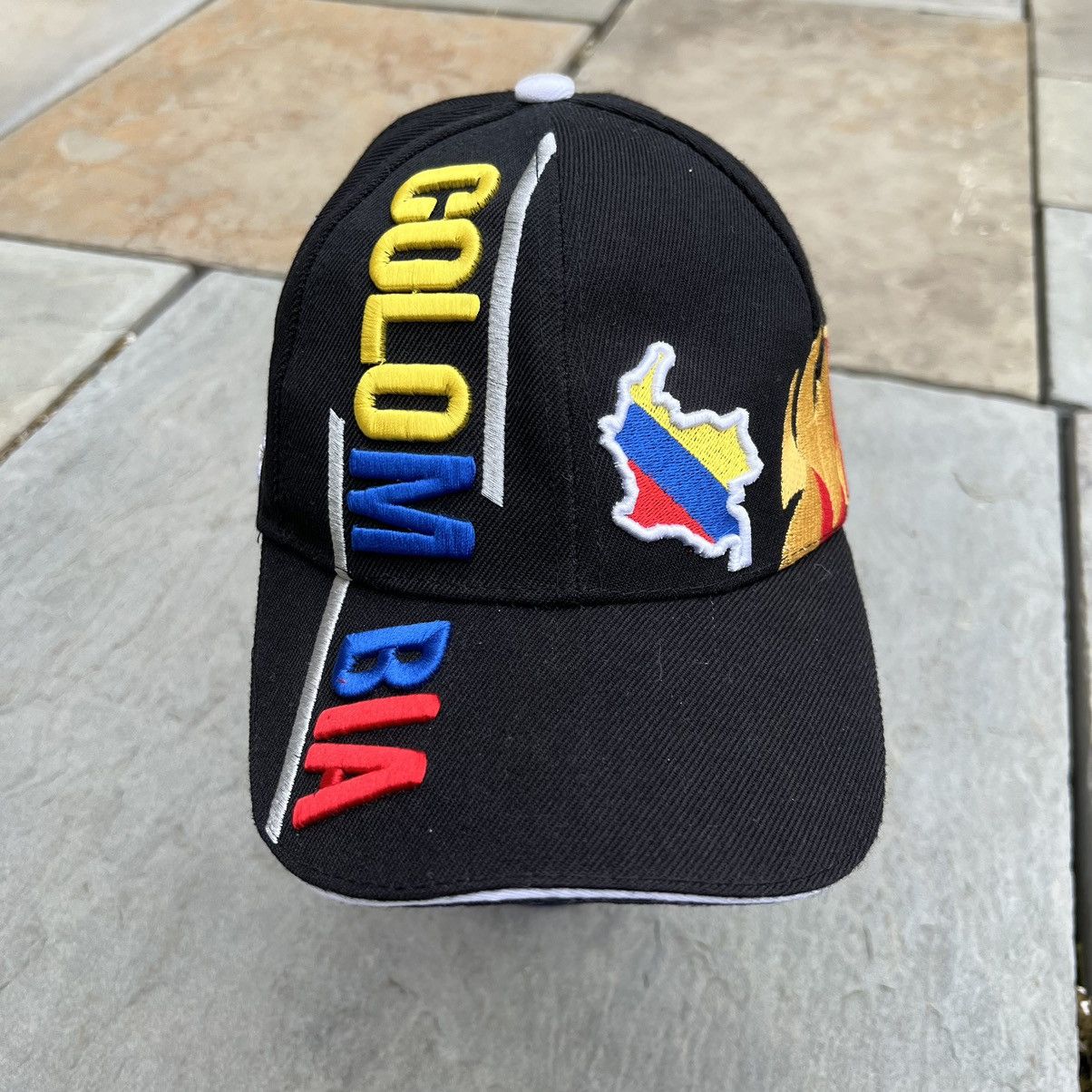 Other Columbia South America Embroidered Black Strapback Hat Size ONE SIZE - 3 Thumbnail