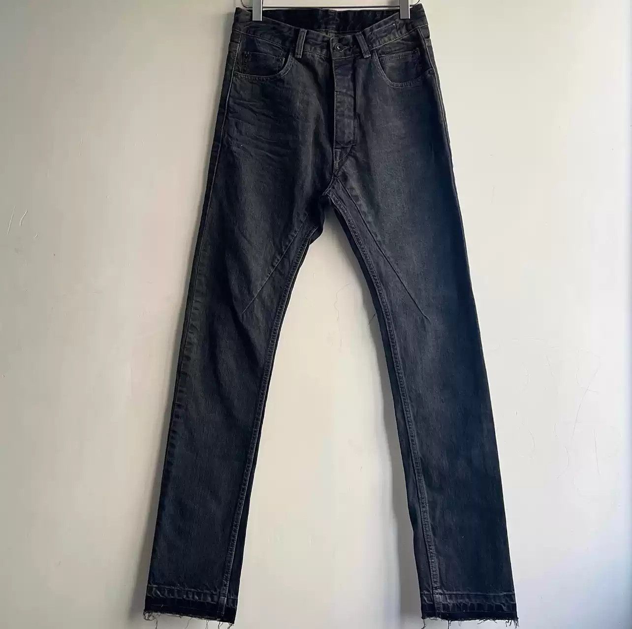 Rick owens drkshdw mud dyed old jeans.