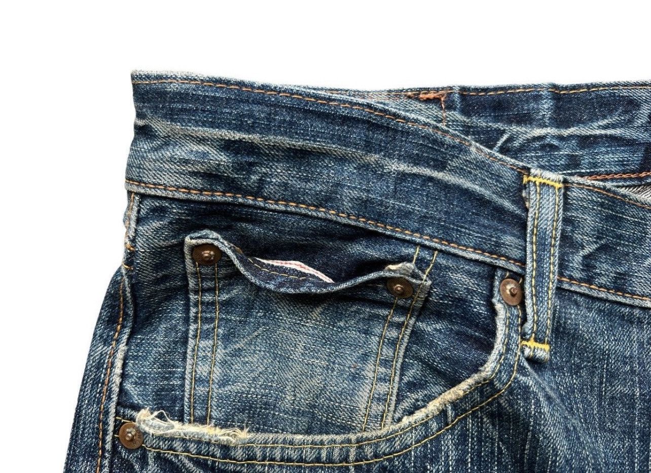 Edwin Vintage Edwin 505zx Selvedge Distressed Denim Jeans 33x31 Size US 33 - 10 Thumbnail