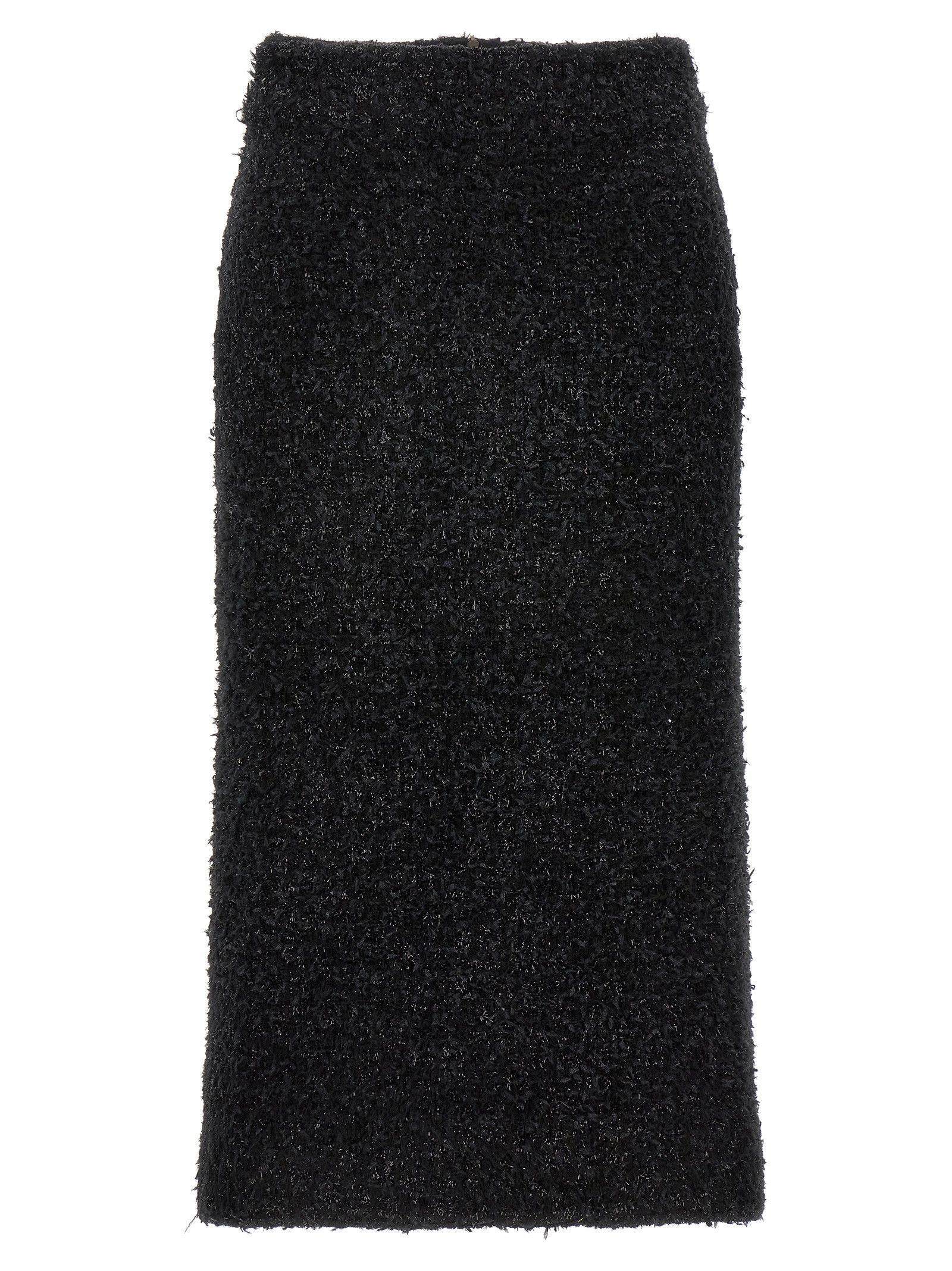 Balenciaga Tweed Midi Skirt Size 32" / US 10 / IT 46 - 1 Thumbnail