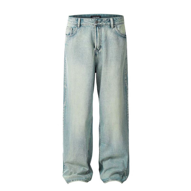 Jean American retro light-washed distressed jeans for men Size US 32 / EU 48 - 1 Thumbnail