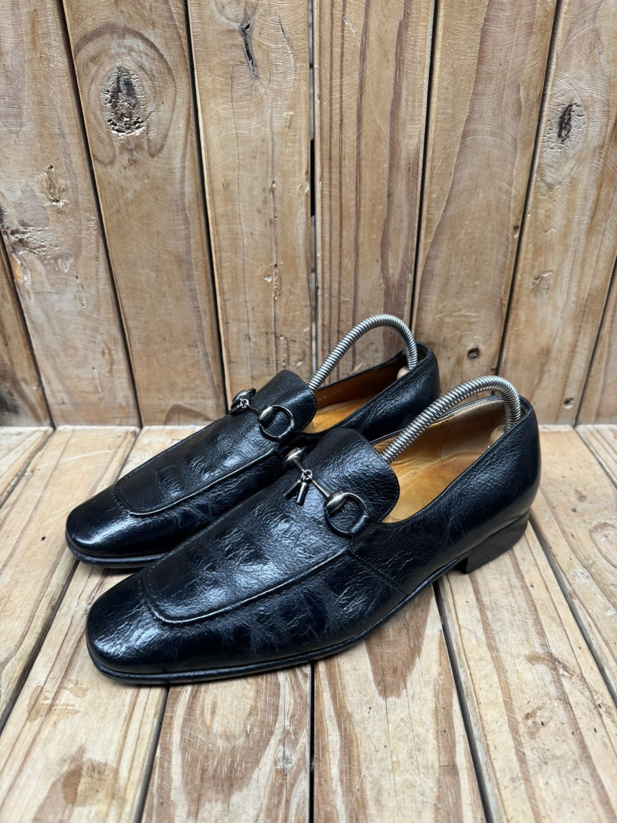 Gucci Gucci Black Men’s Leather Loafers UK 6 EJ Size US 6.5 / EU 39-40 - 19 Thumbnail