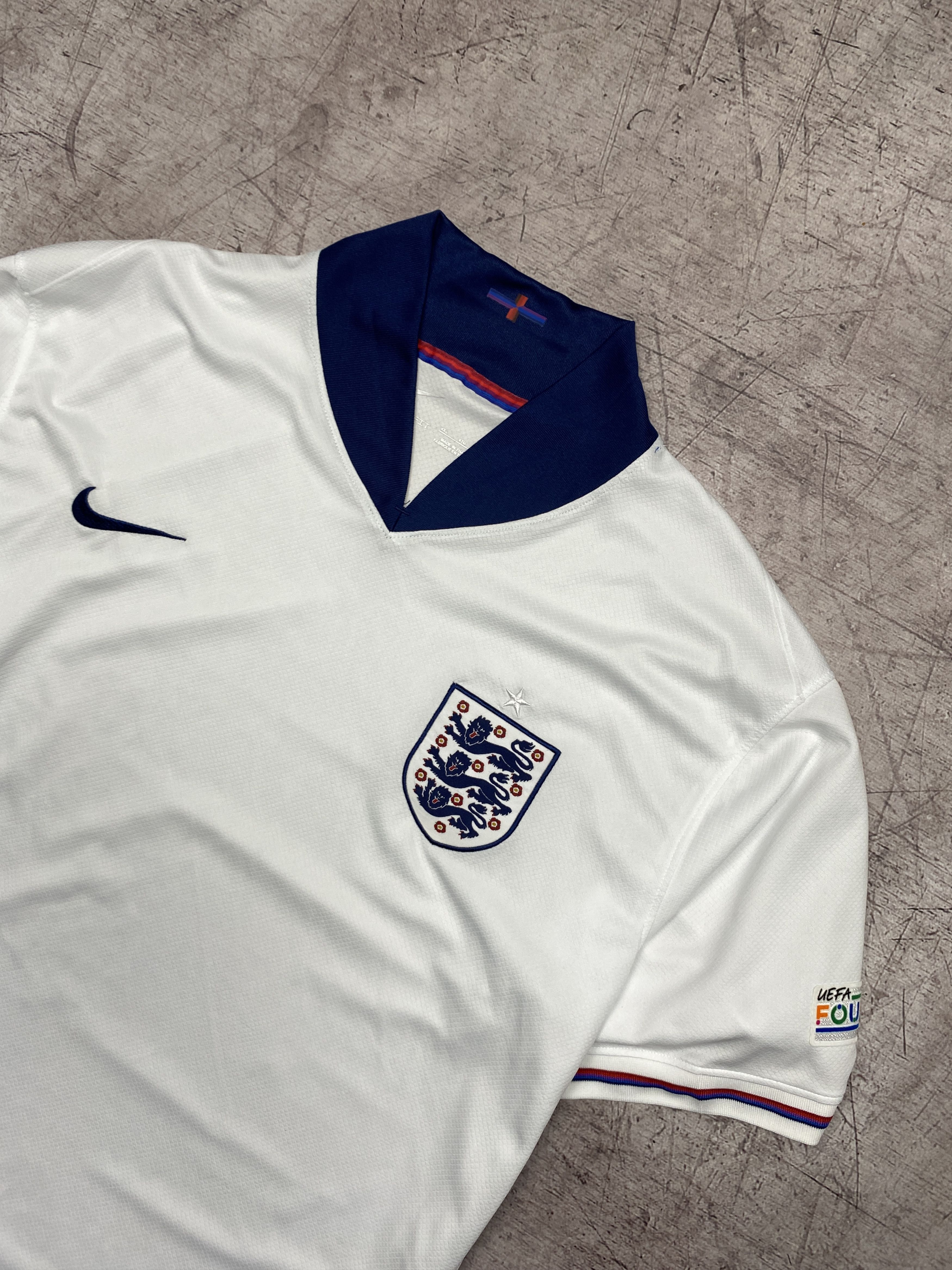 Nike × Vintage Nike England Vintage Mens Soccer Jersey Size US XXL / EU 58 / 5 - 2 Thumbnail
