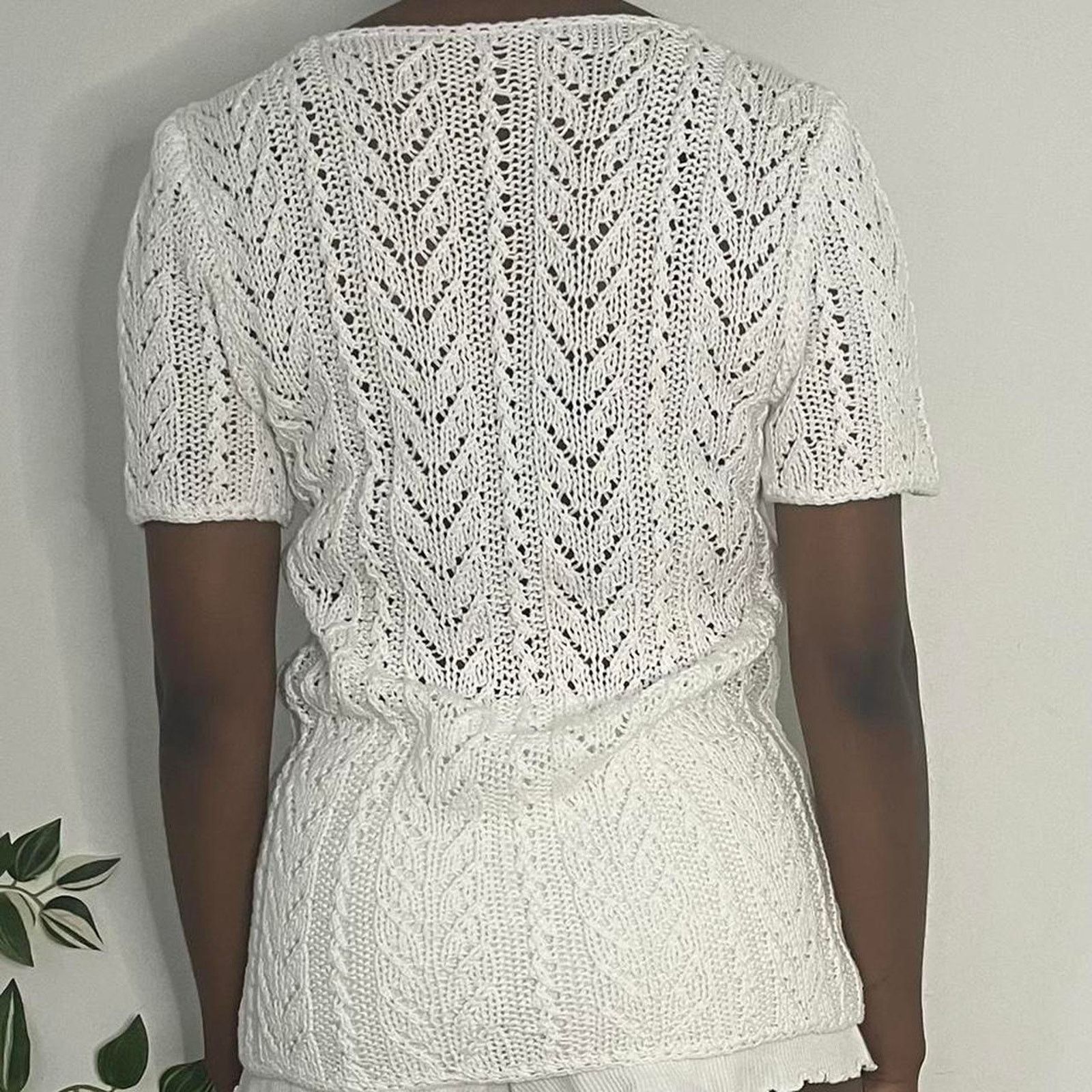 Other Crochet cover up stripped button Size M / US 6-8 / IT 42-44 - 4 Thumbnail