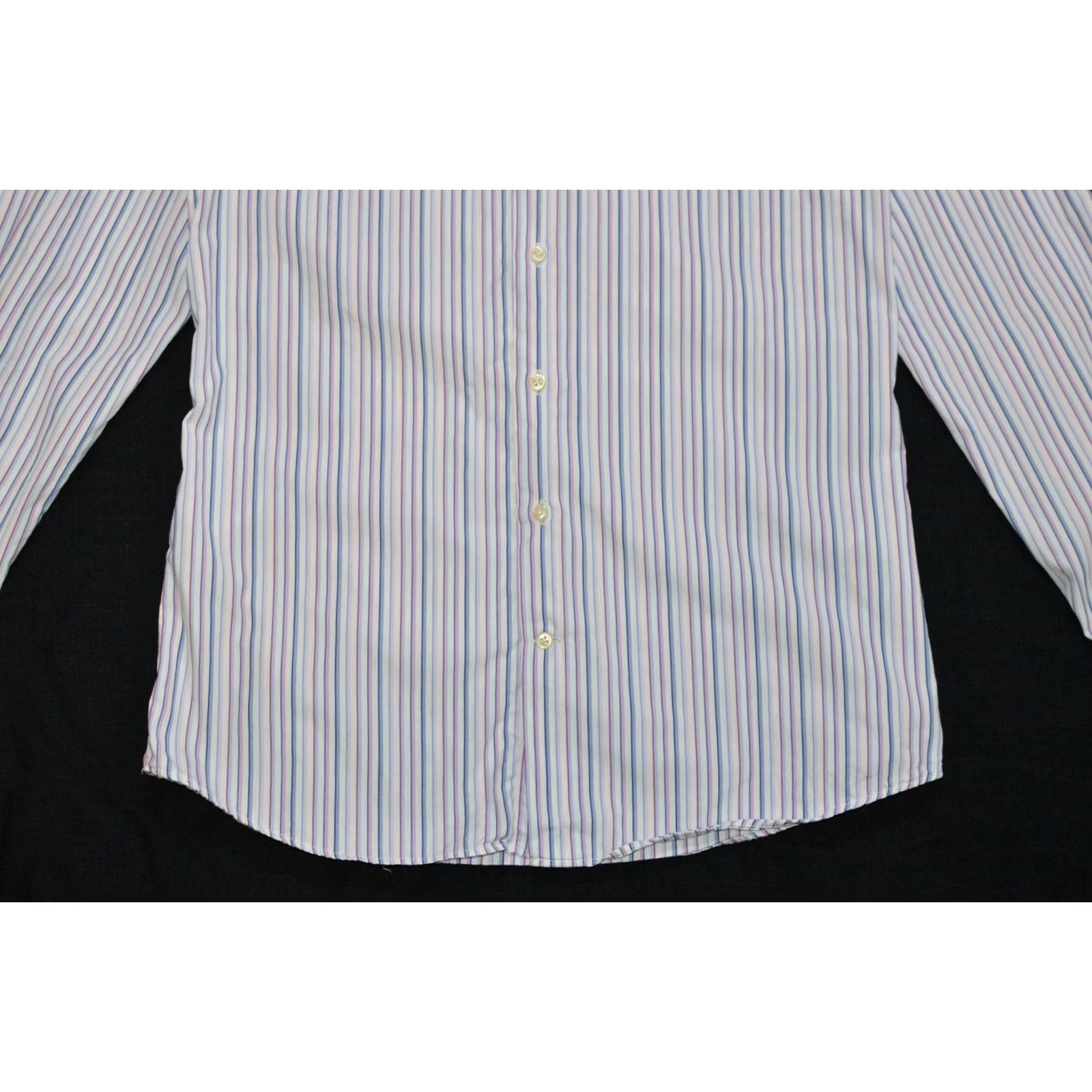 Hackett Hackett London Shirt Men 14.5 Pastel Stripe 100's 2 Ply Cotton HM300651 Multicolor Dress Shirt Size US M / EU 48-50 / 2 - 3 Thumbnail