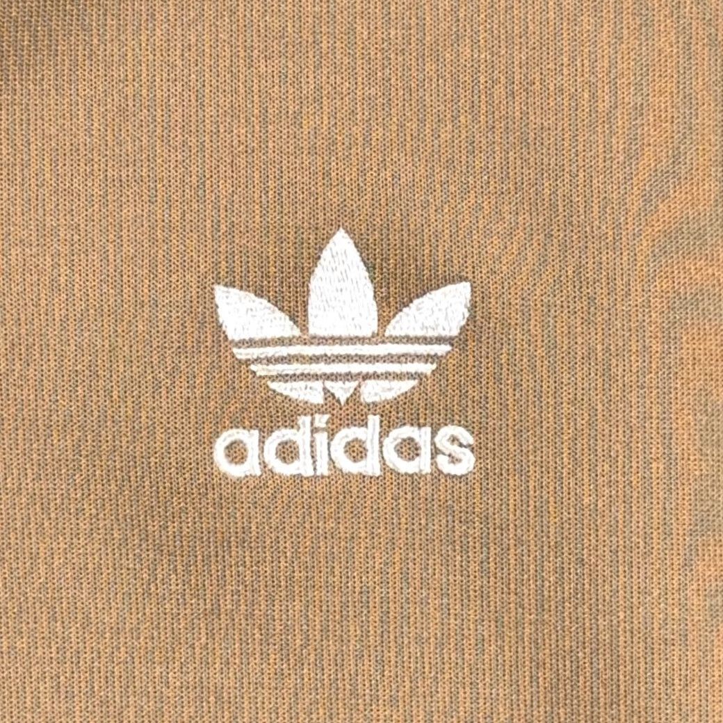Adidas VINTAGE Adidas Jacket Adult LARGE Brown Quarter Zip Track Pullover Trefoil 80s Size US L / EU 52-54 / 3 - 4 Thumbnail