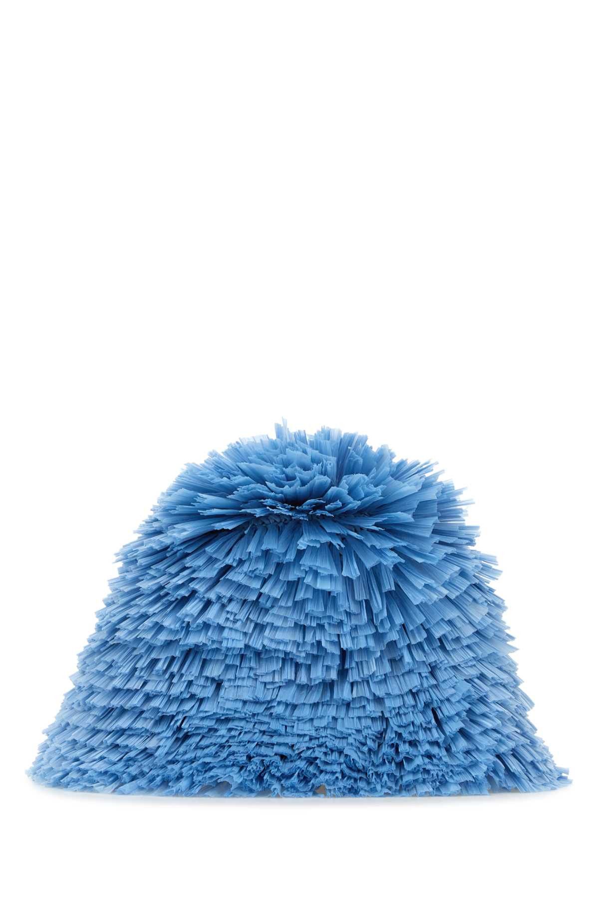 Prada Embellished Raffia Bucket Hat Size ONE SIZE - 1 Thumbnail