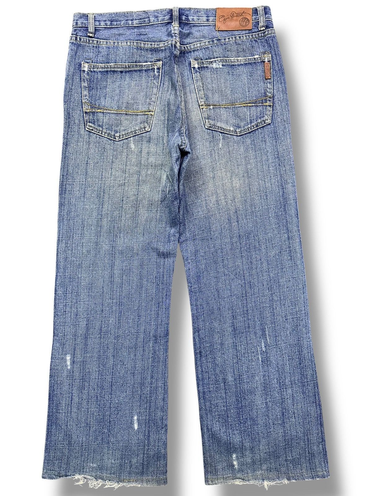 Abercrombie & Fitch Rare Drop 💥 Vintage Ezra Fitch Baggy Straight Jean LGB Style Size US 35 - 3 Thumbnail