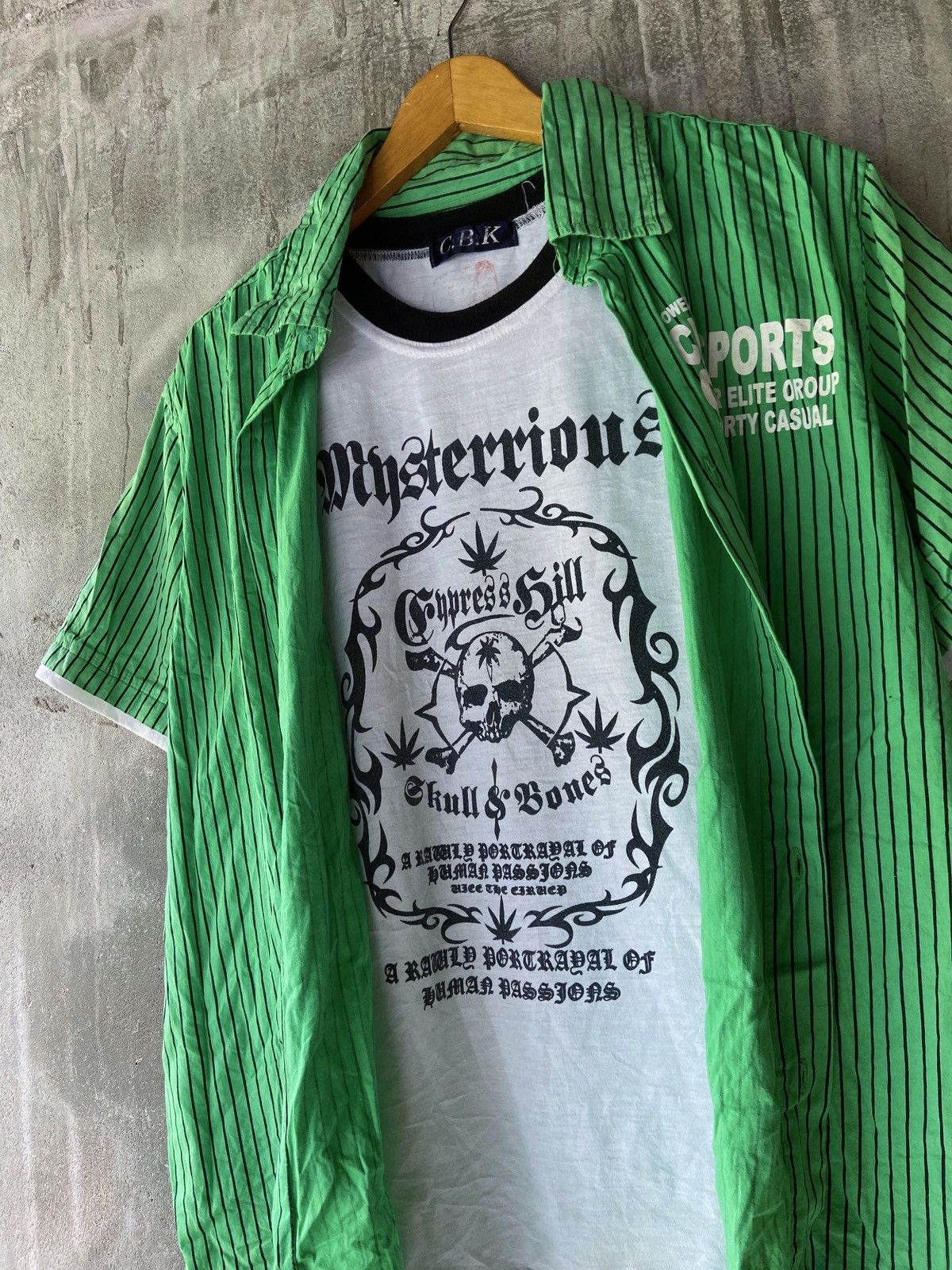 Other MYSTERRIOUS CYPRESS HILL DOUBLE LAYER TEE BUTTON UP SHIRT Size US M / EU 48-50 / 2 - 4 Thumbnail