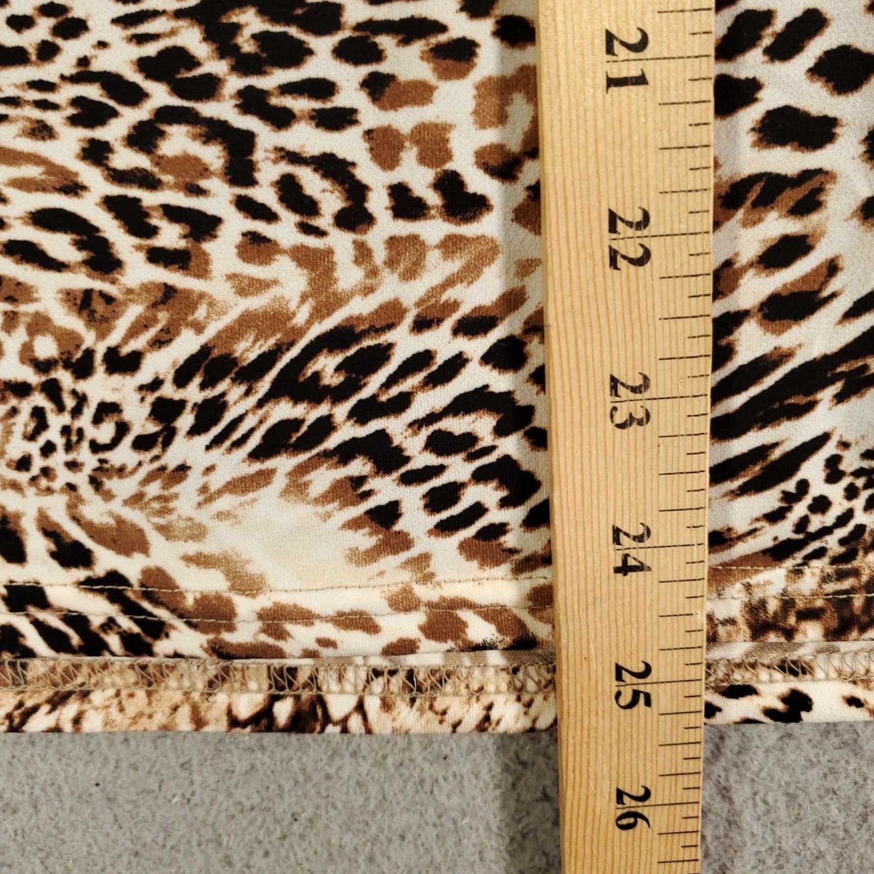 Vintage Ashro New Animal Print Skirt Womens 1X Pencil Pull On Leopard Jaguar Cheetah Multi Size 40" / US 18 - 3 Thumbnail