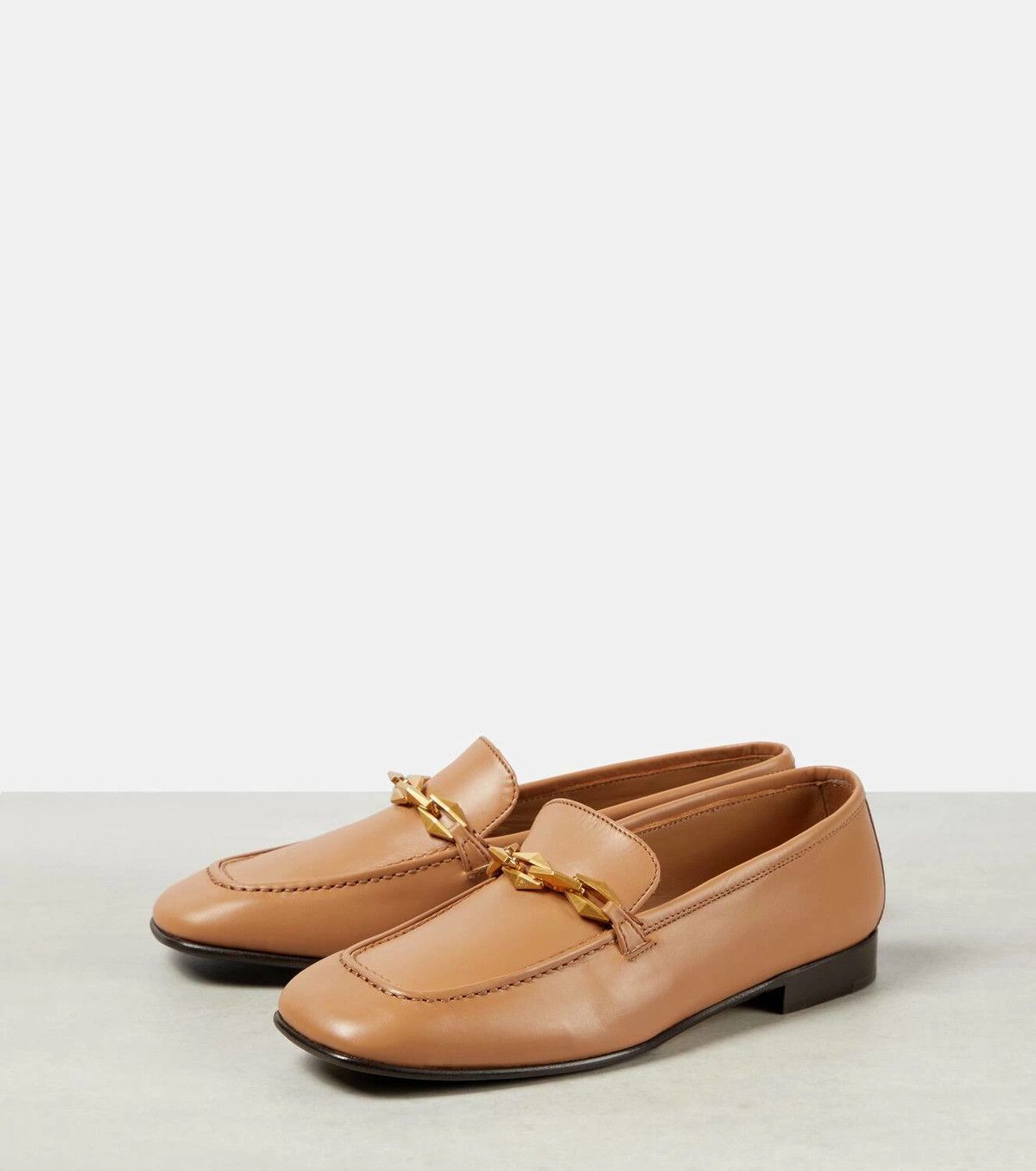 Jimmy Choo o1y0326 Loafers in Camel Size US 6 / IT 36 - 3 Thumbnail