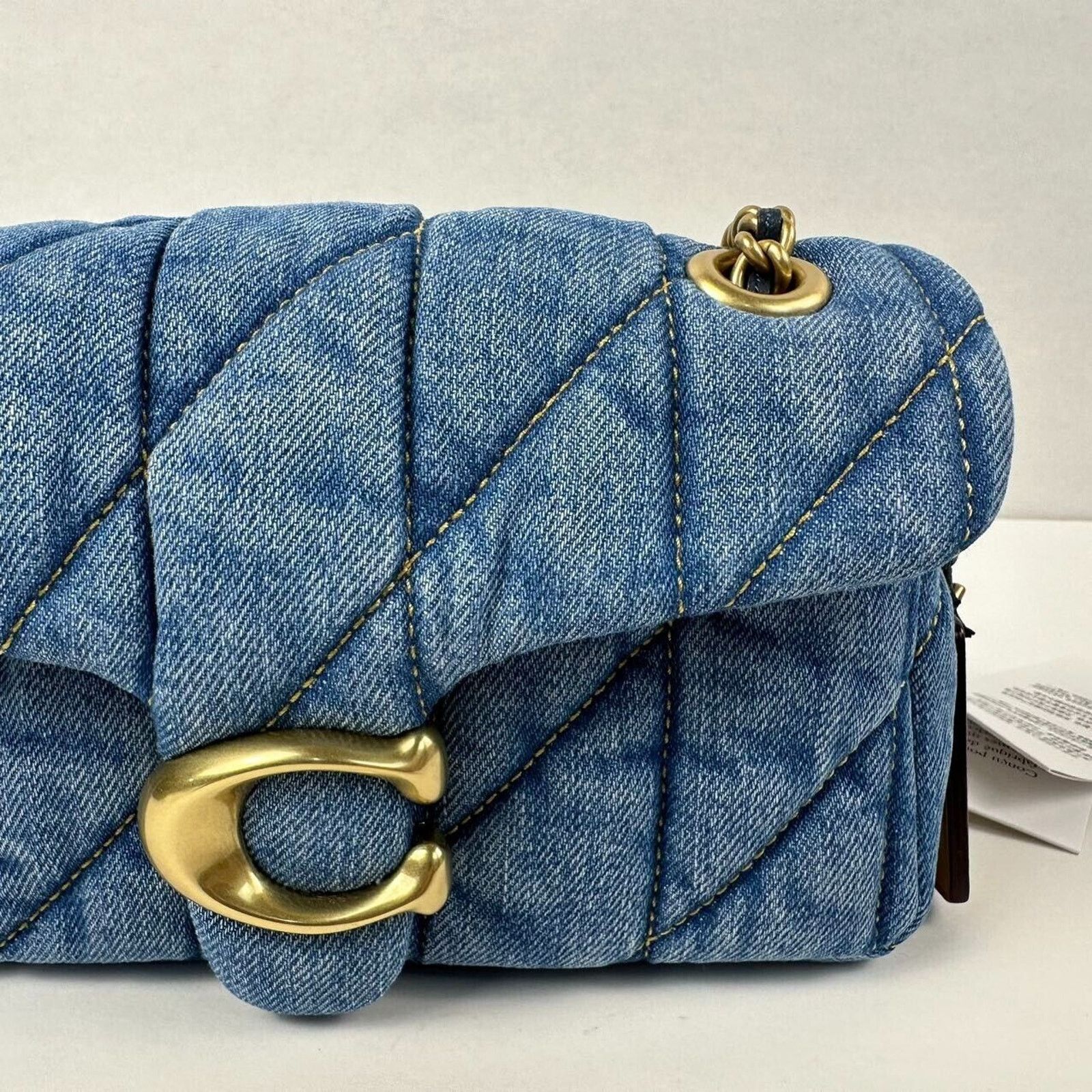 Coach Coach Tabby CR701 Denim Brass/Indigo Shoulder Bag 20 Size ONE SIZE - 6 Thumbnail